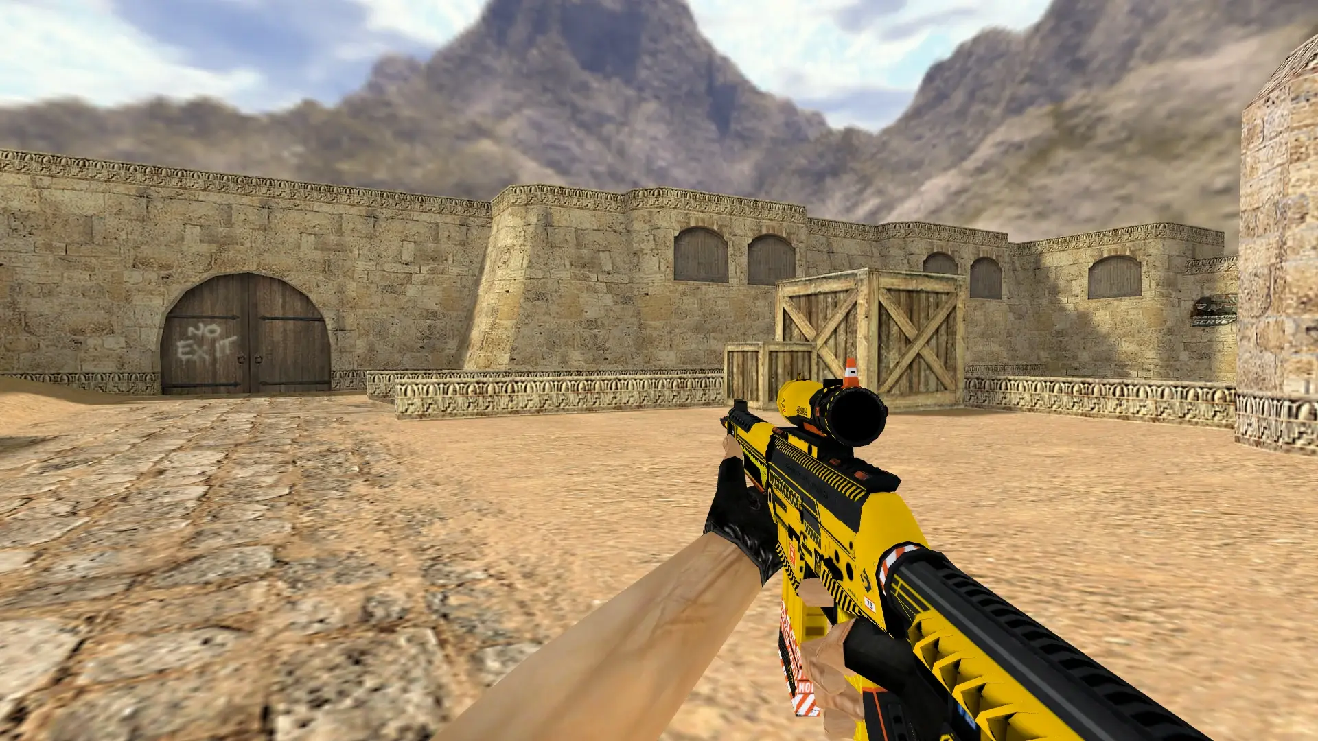 SG 553 | Hazard Pay — de_dust2 (first person)