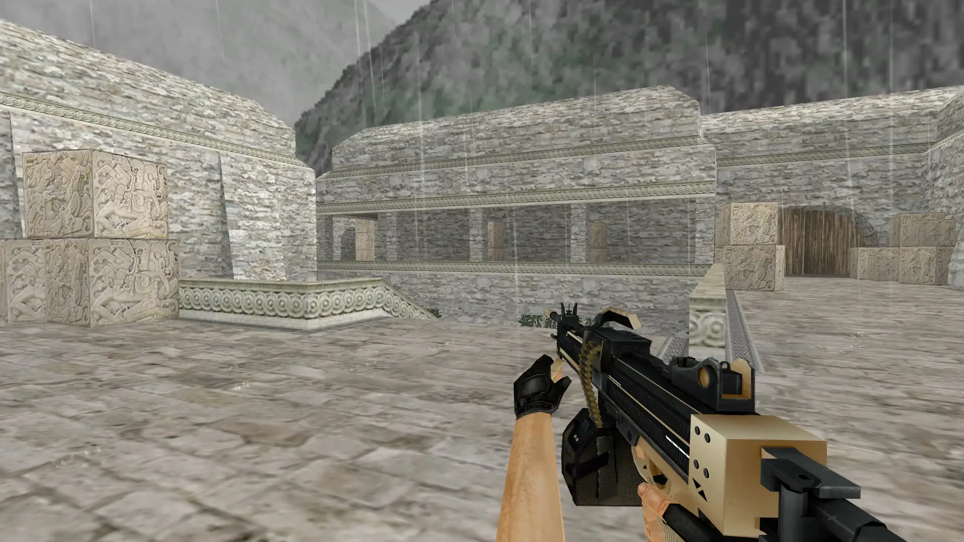 Negev | Desert-Strike — de_aztec (first person)