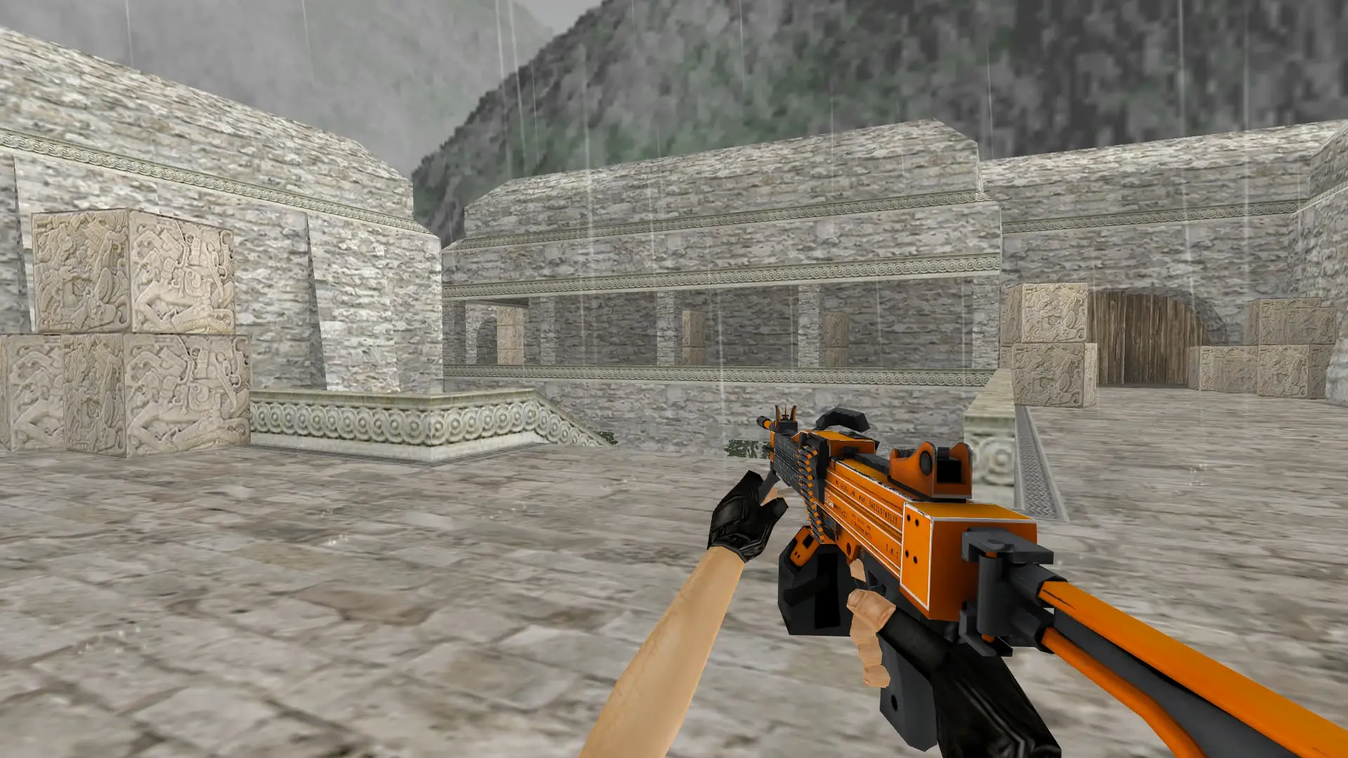 Negev | dev_texture — de_aztec (first person)