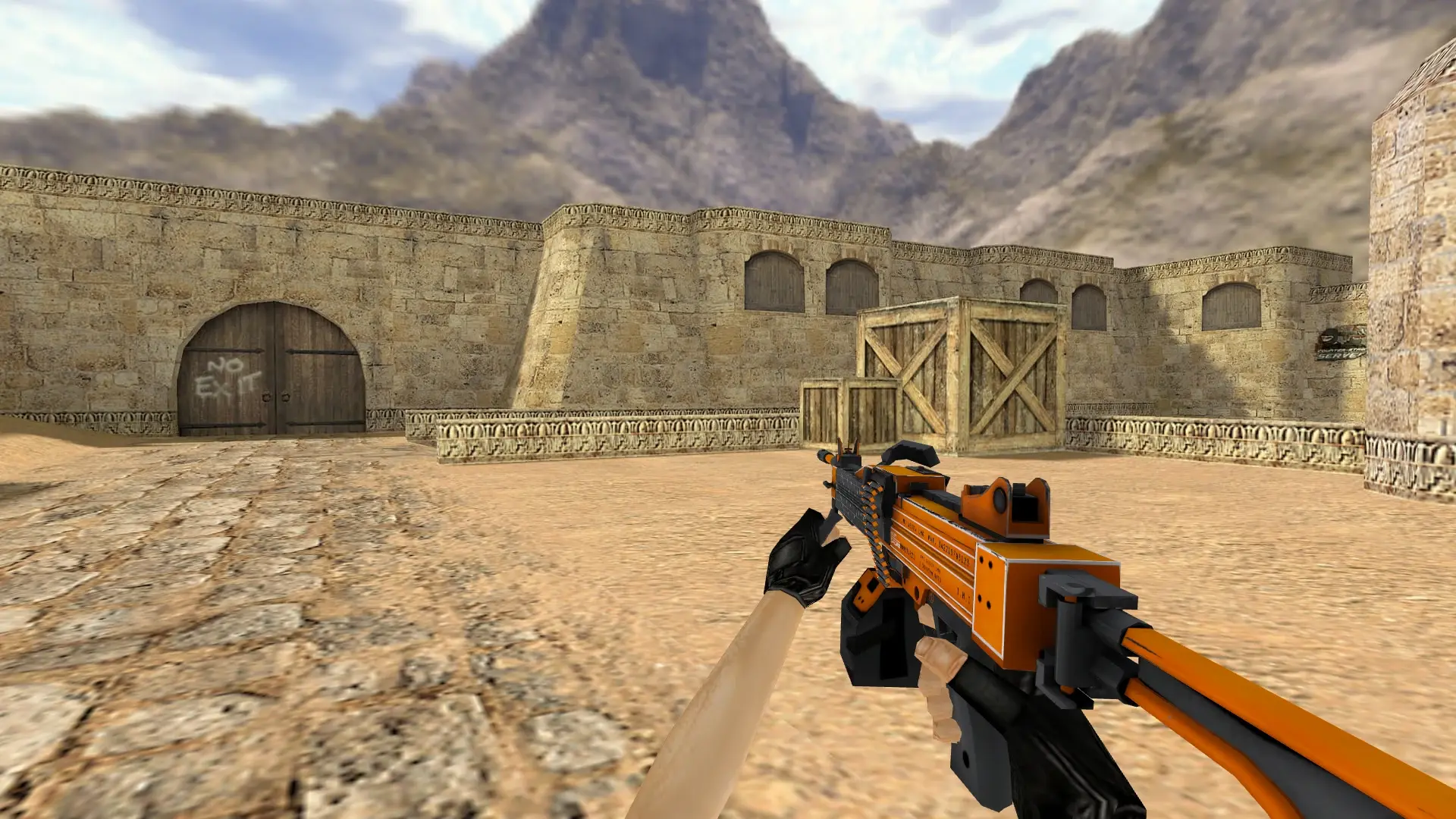 Negev | dev_texture — de_dust2 (first person)