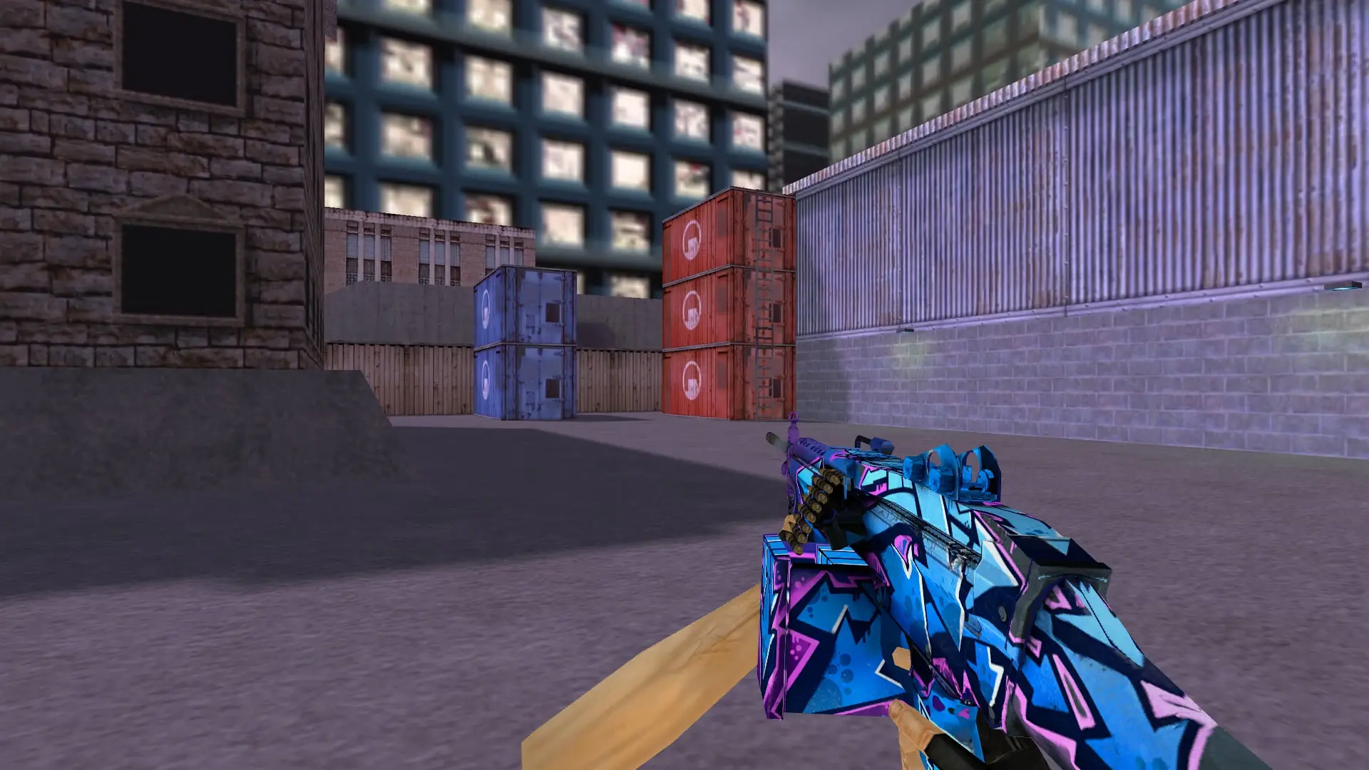 Negev Downvoter — cs_assault (first person)
