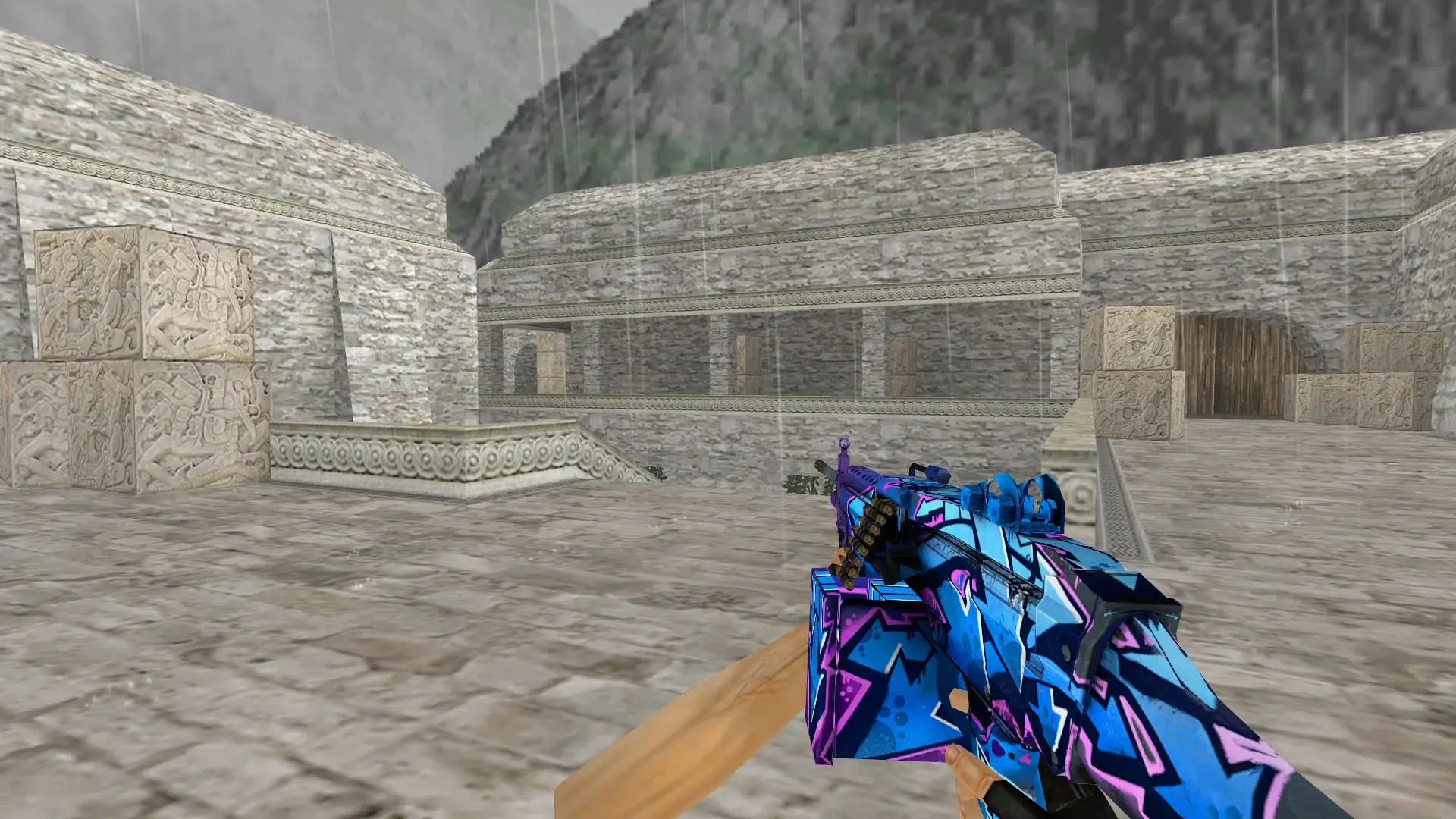 Negev Downvoter — de_aztec (first person)