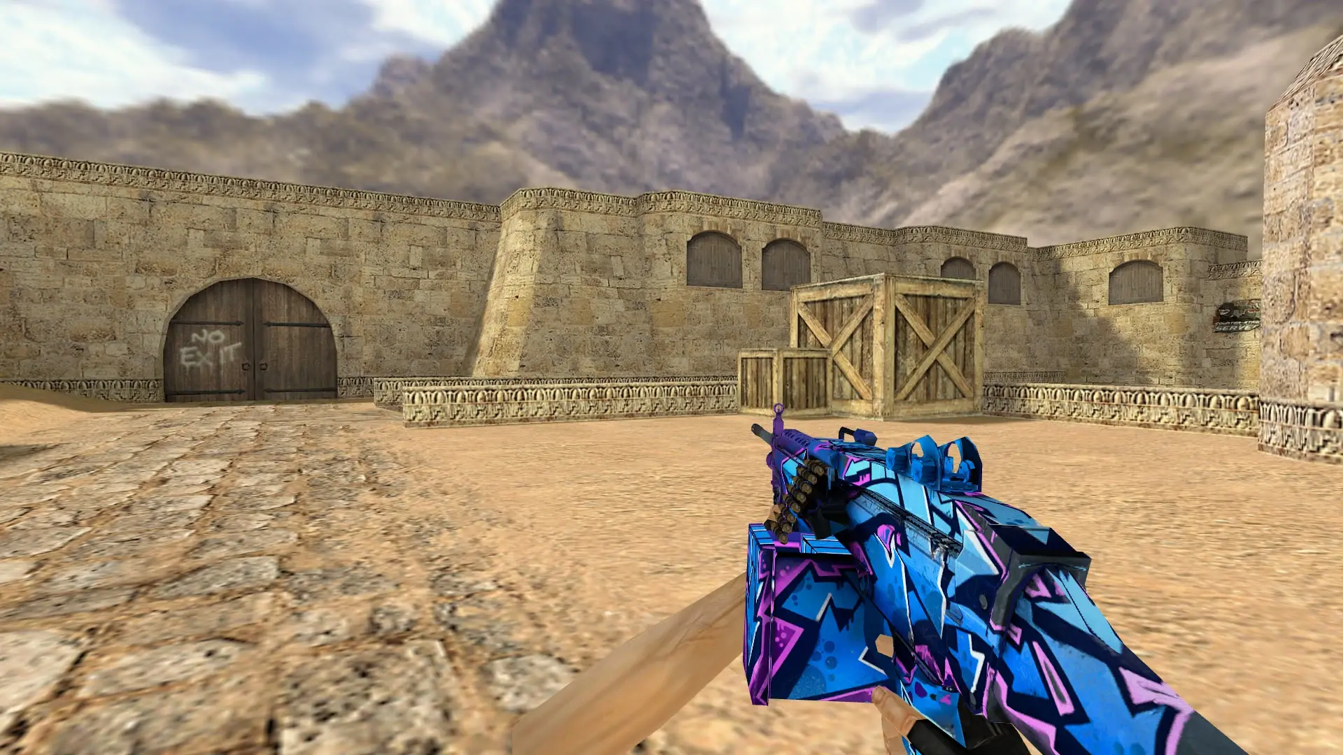 Negev Downvoter — de_dust2 (first person)
