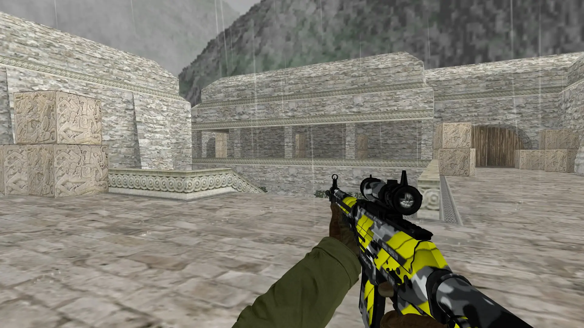 SG 553 Neural — de_aztec (first person)