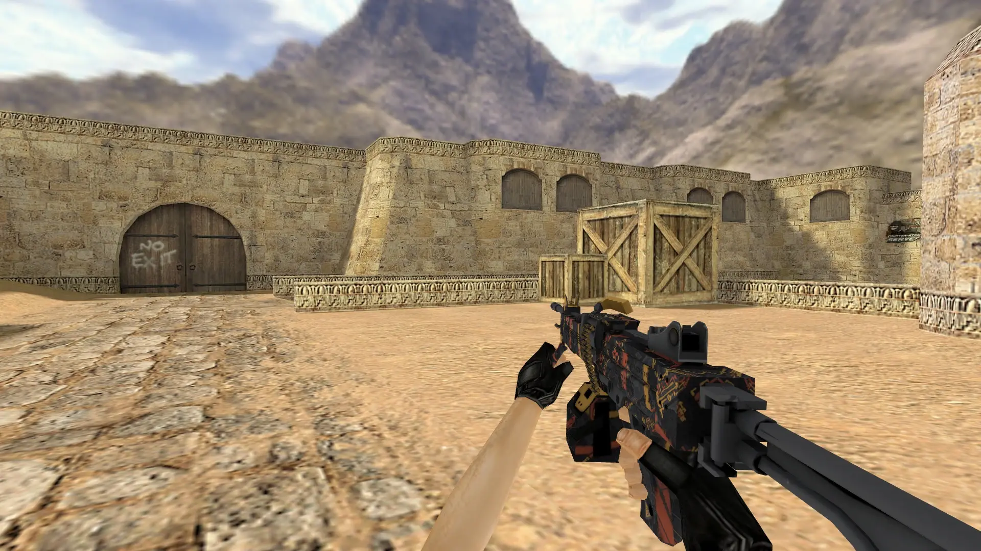 Negev | Infrastructure — de_dust2 (first person)