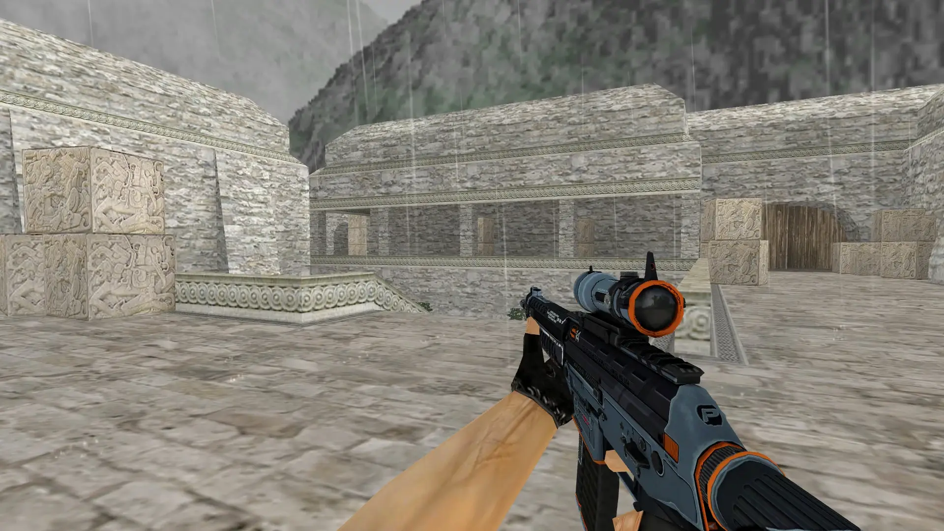 SG 553 Phantom — de_aztec (first person)