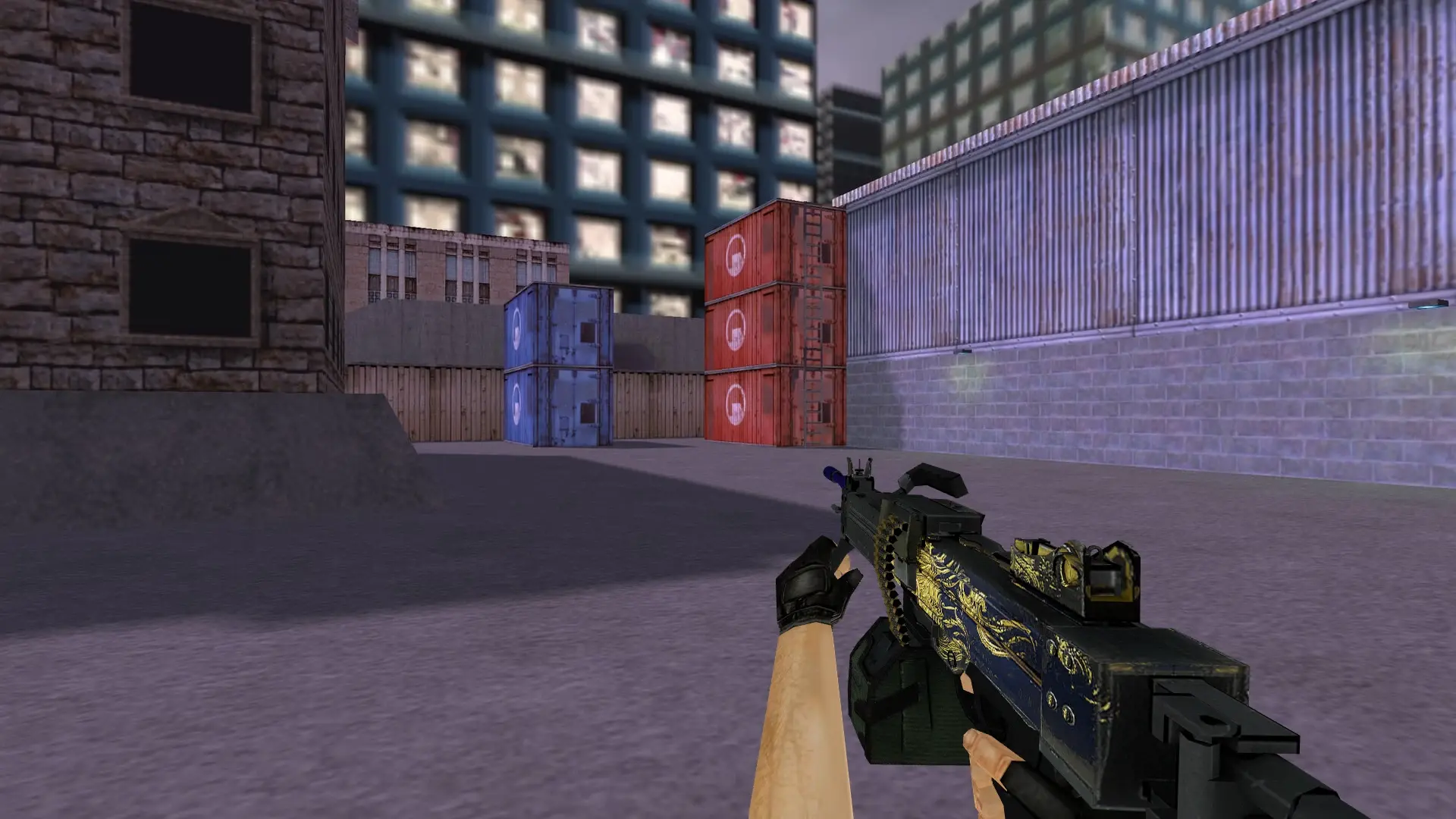 Negev | Man-o'-war — cs_assault (first person)