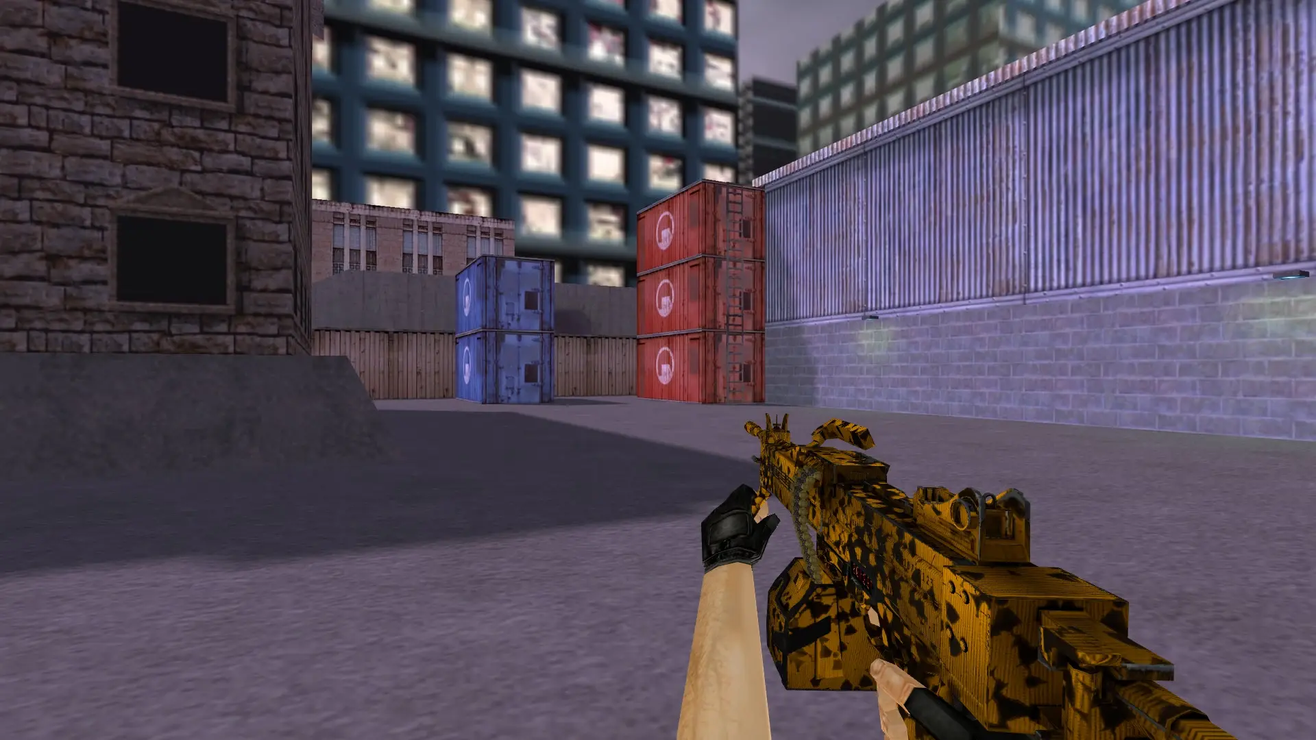 Negev | Nuclear Waste — cs_assault (first person)
