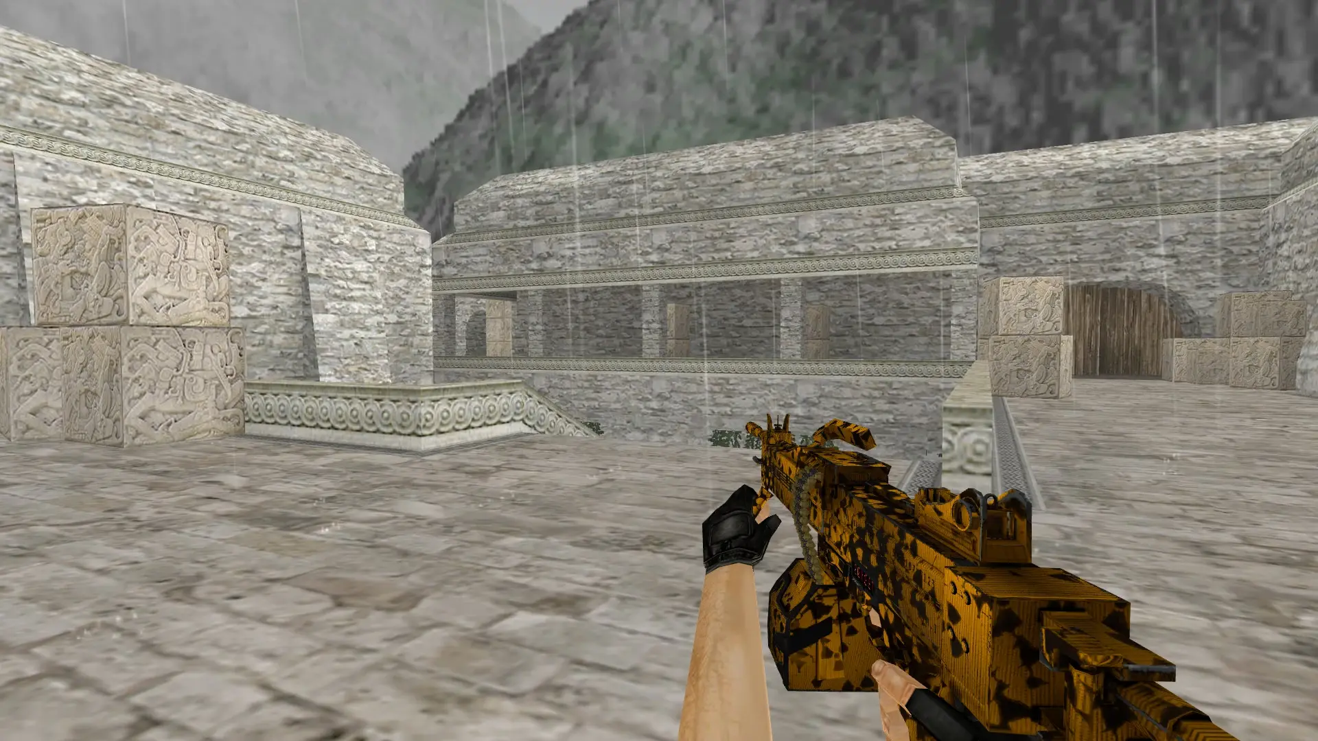 Negev | Nuclear Waste — de_aztec (first person)
