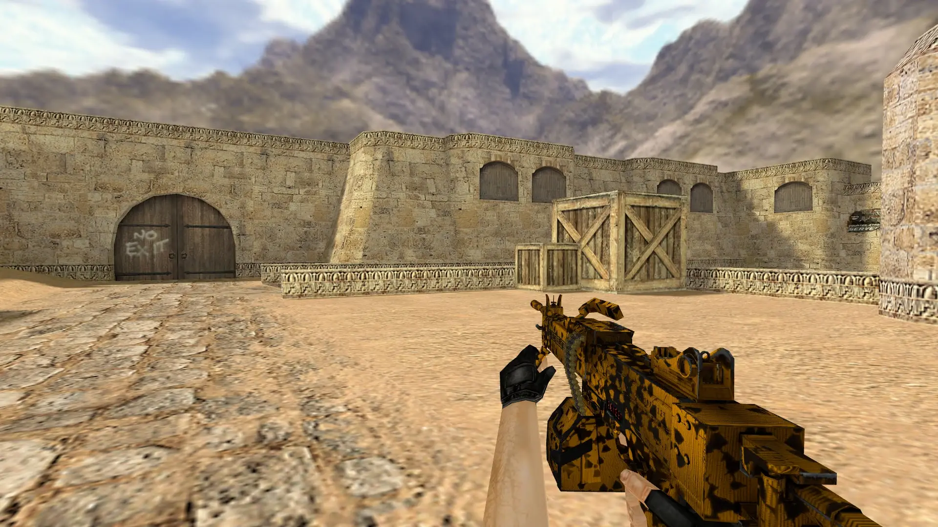 Negev | Nuclear Waste — de_dust2 (first person)