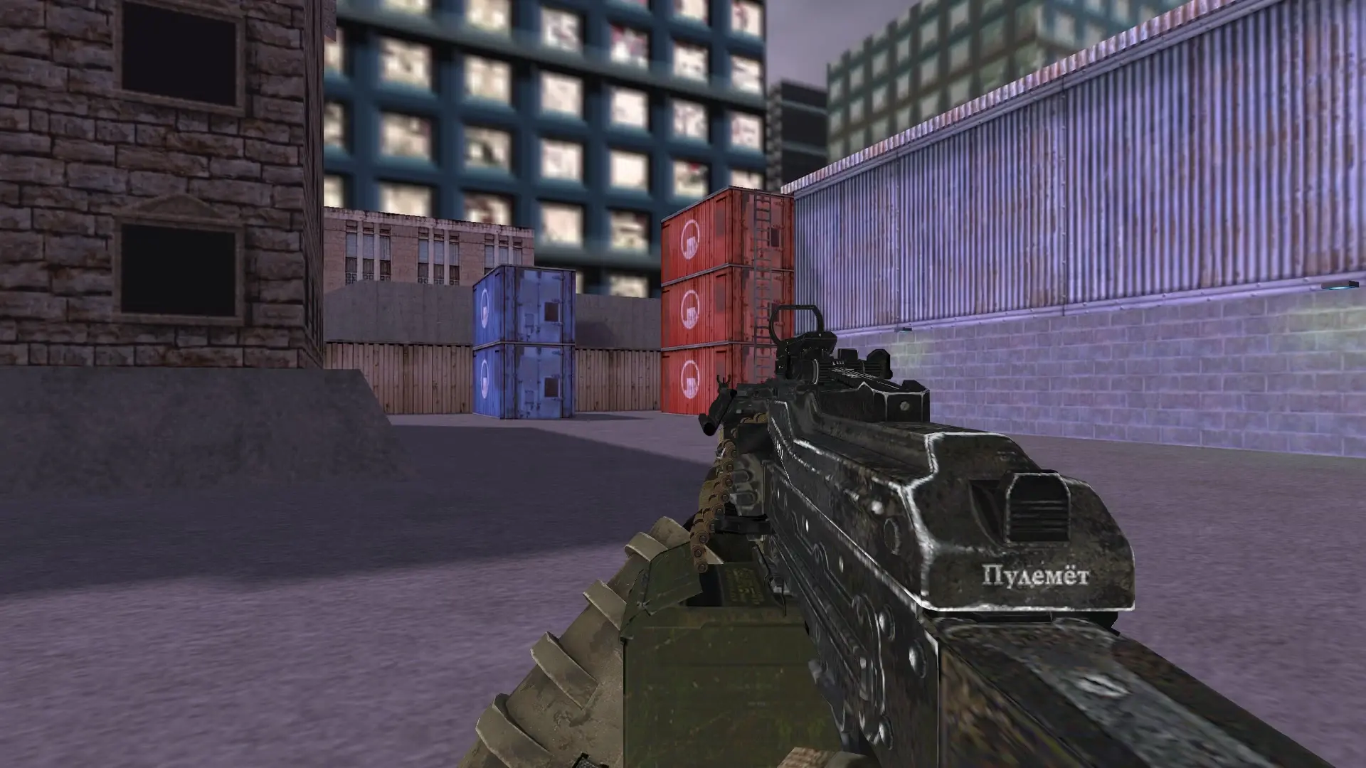 PKP Pecheneg — cs_assault (first person)