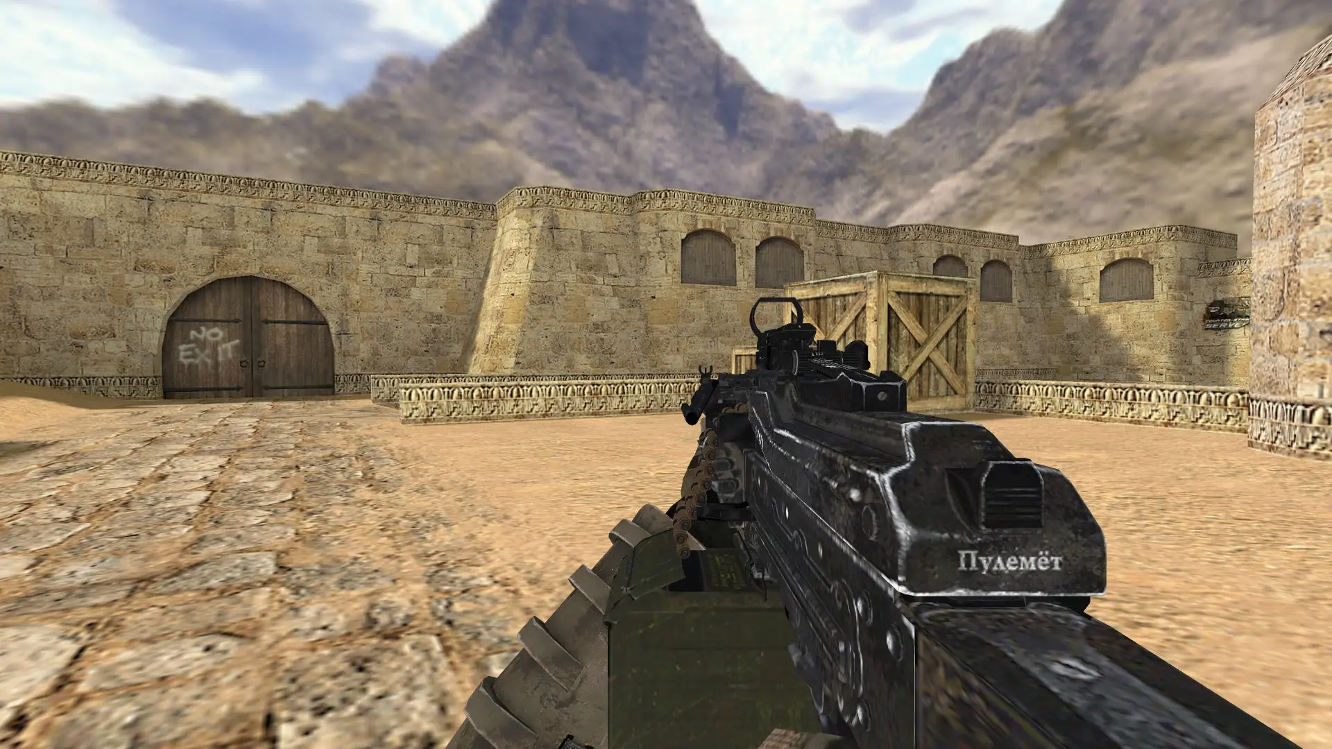 PKP Pecheneg — de_dust2 (first person)