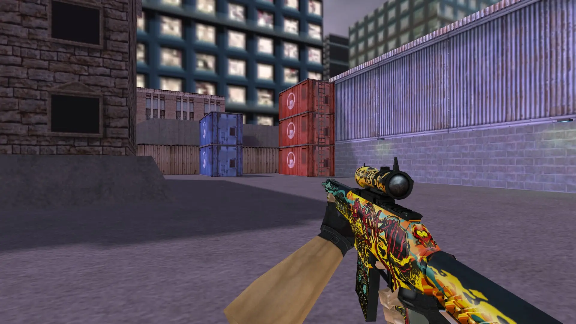 SG 553 Reactor — cs_assault (first person)
