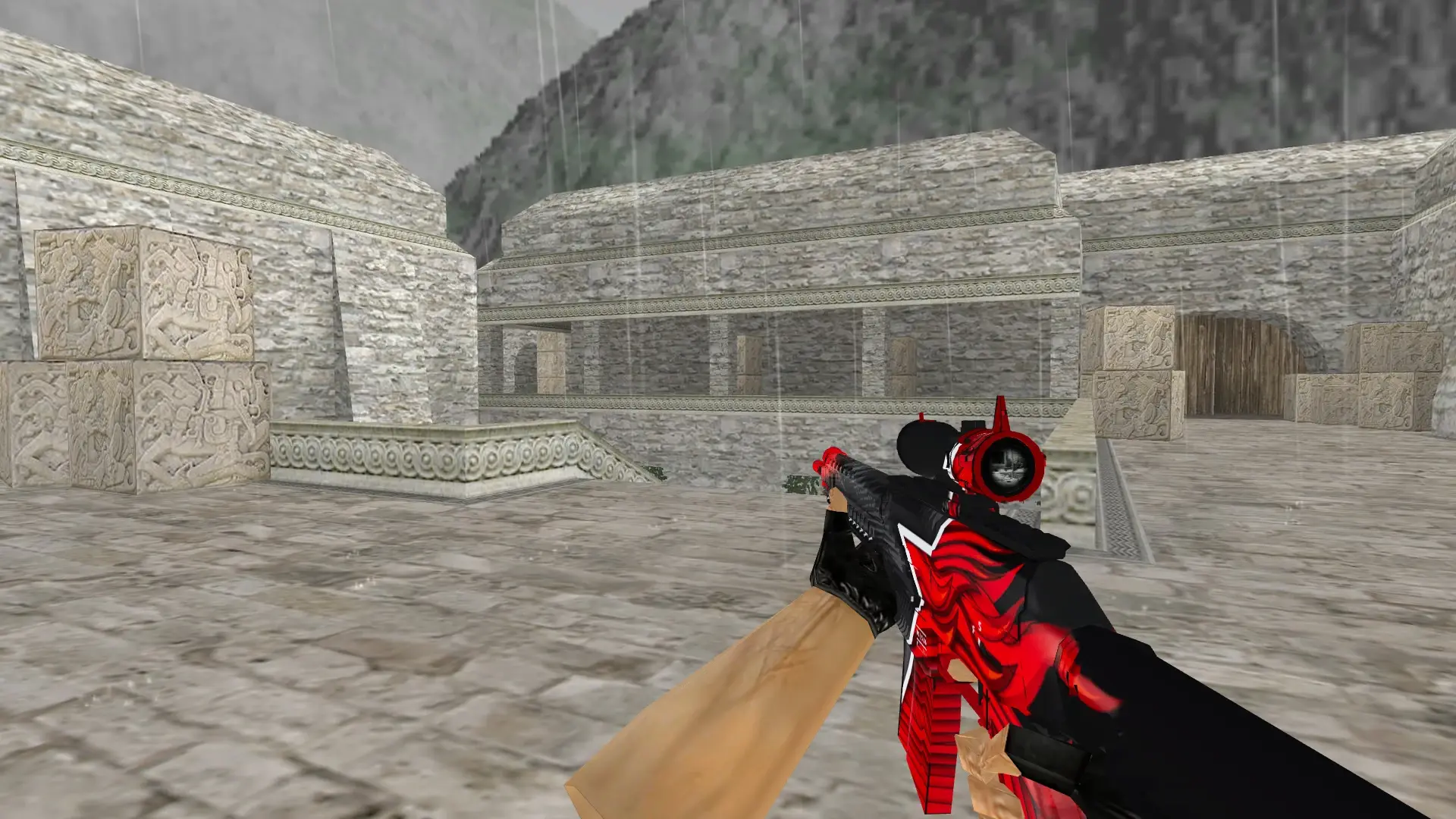 SG 553 Starladder — de_aztec (first person)