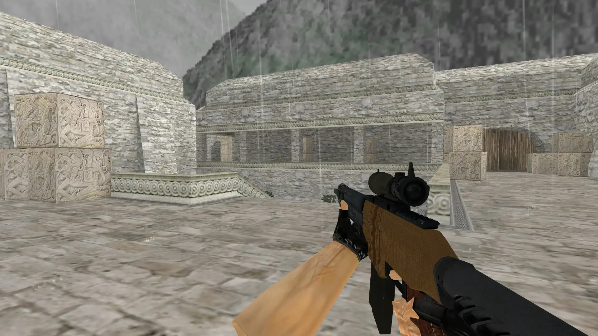 SG 553 Traveler — de_aztec (first person)
