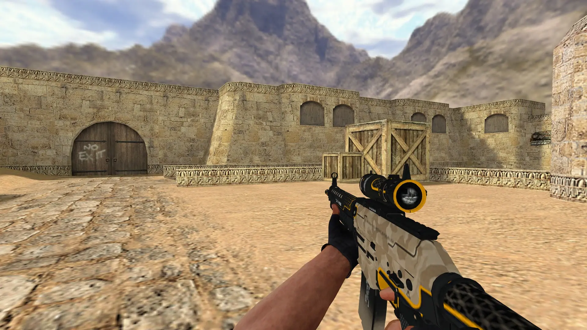 SG 553 Triarch — de_dust2 (first person)