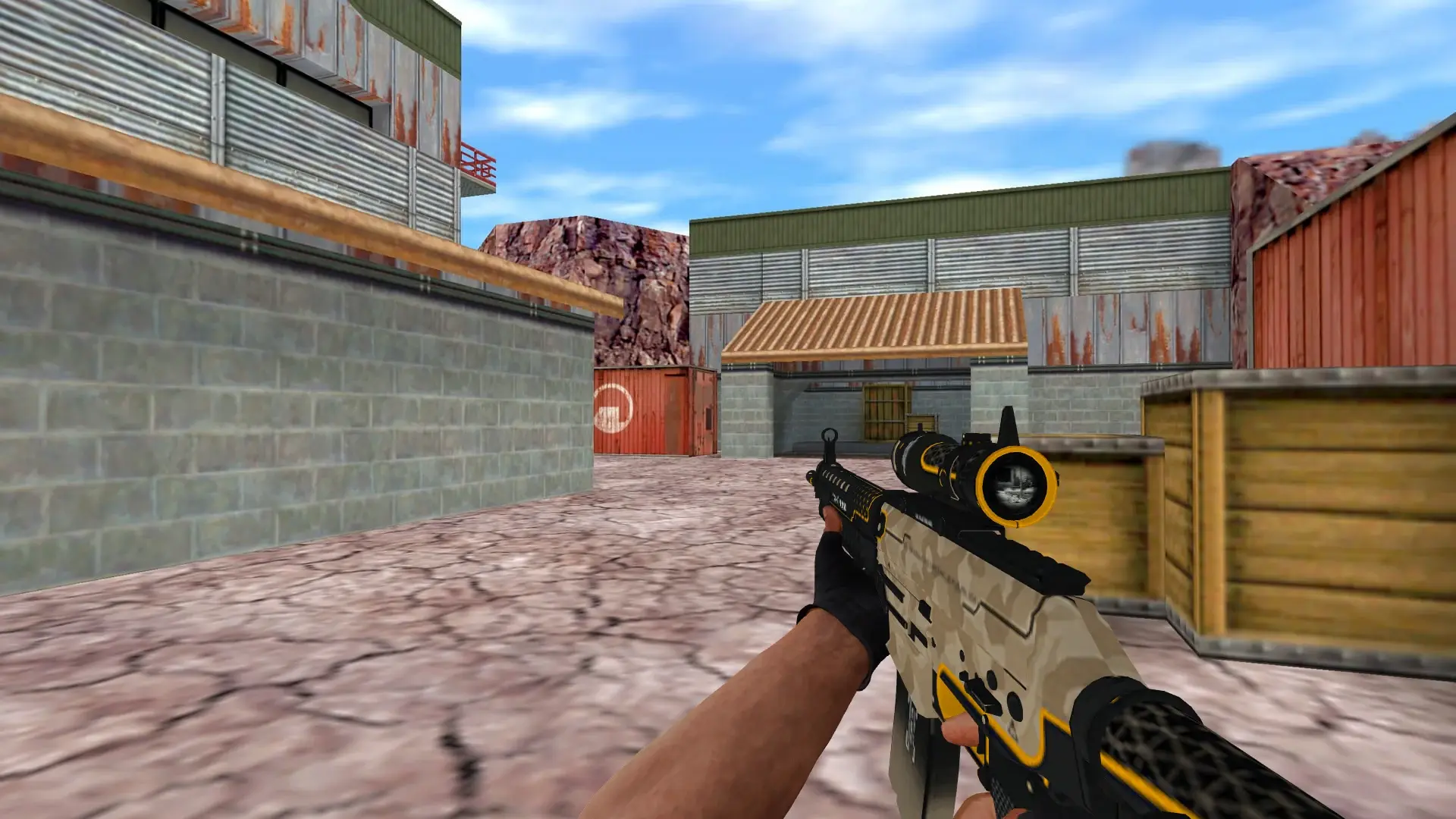 SG 553 Triarch — de_nuke (first person)