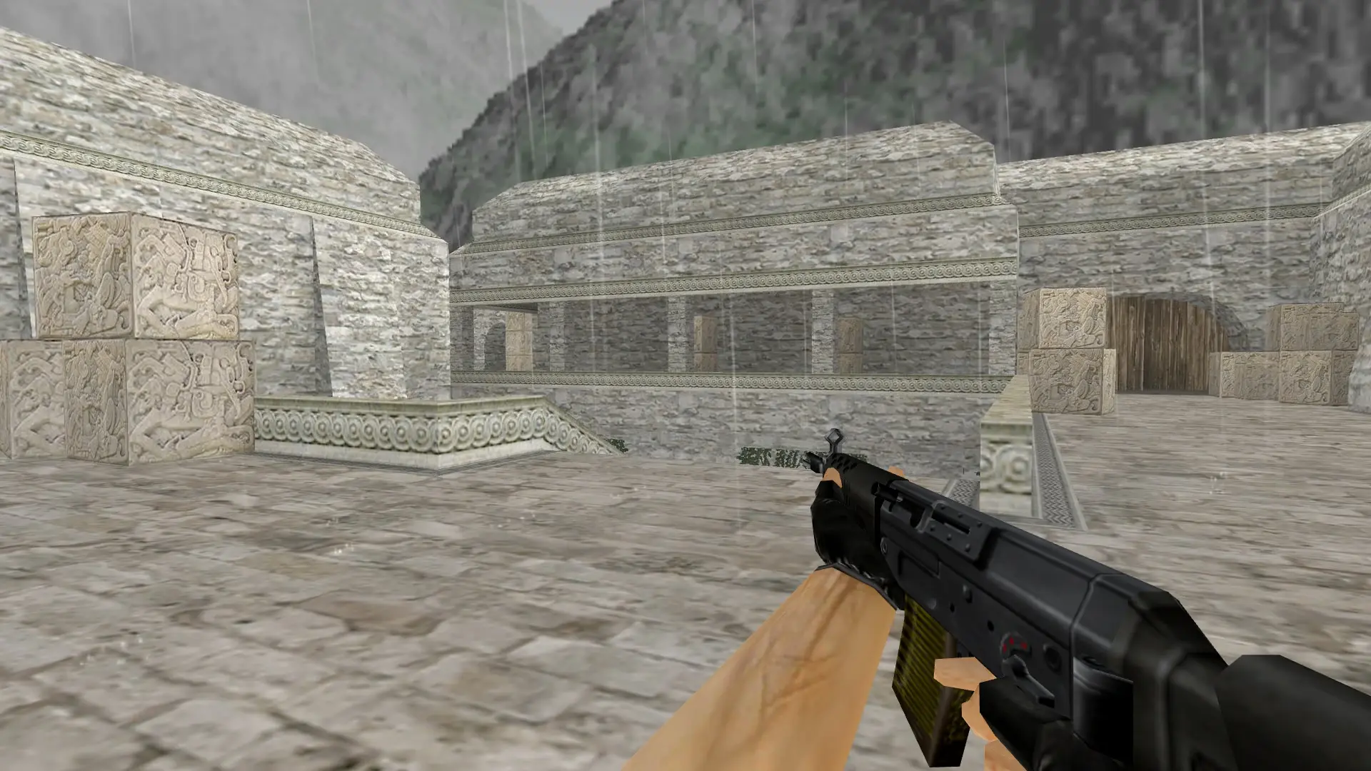 SG 552 Cut Down — de_aztec (first person)