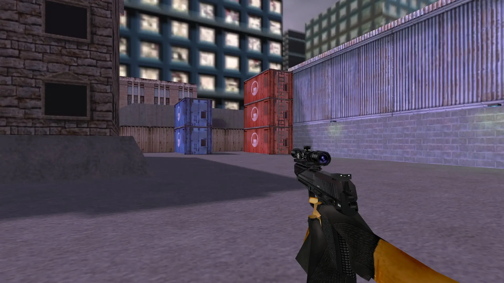 USP with Scope — cs_assault (first person)