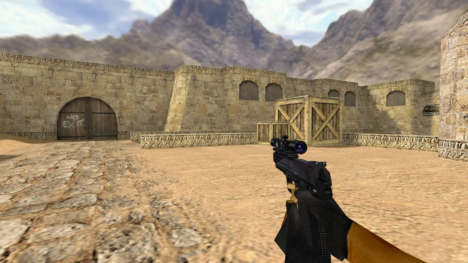USP with Scope — de_dust2 (first person)