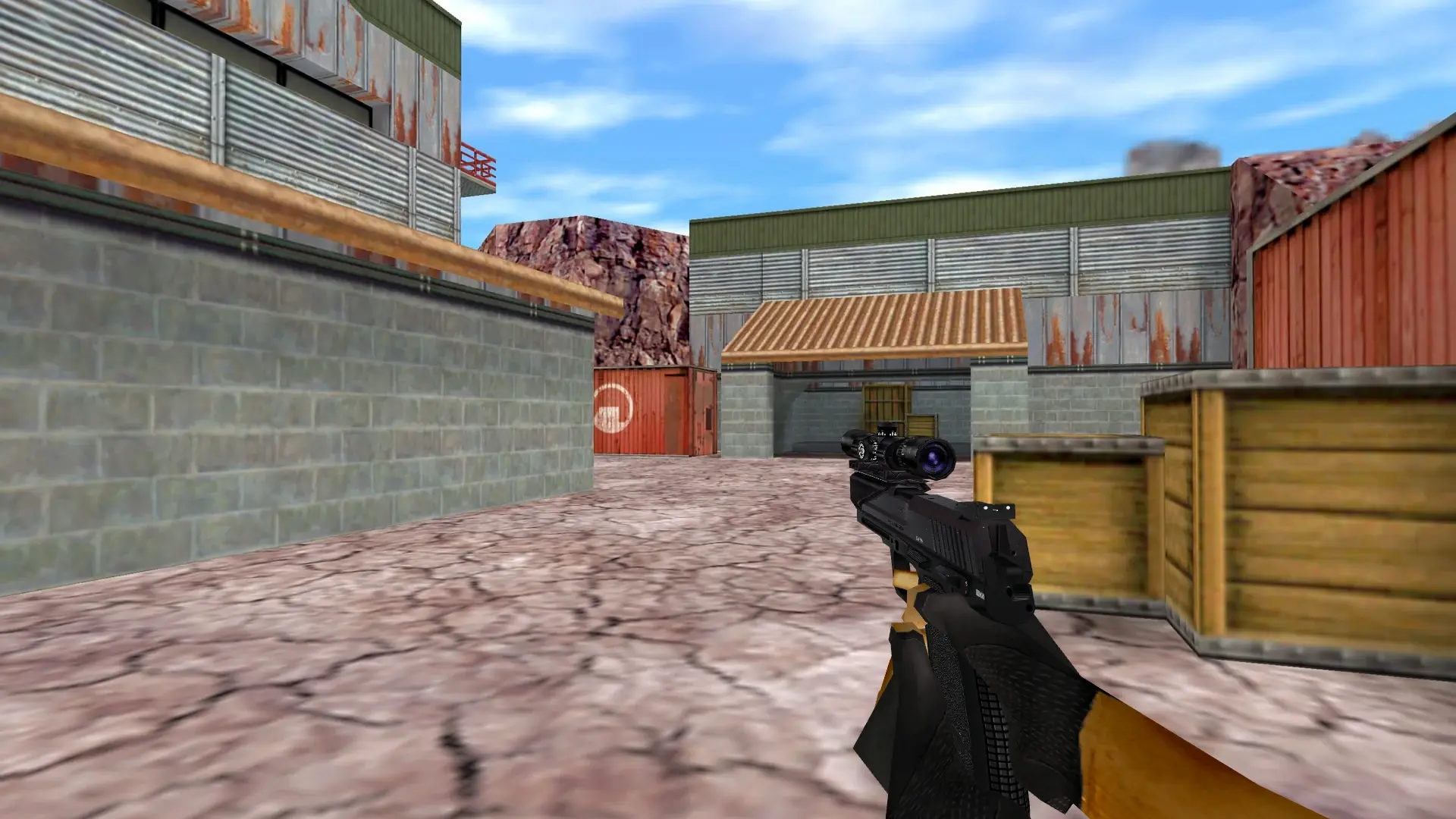 USP with Scope — de_nuke (first person)