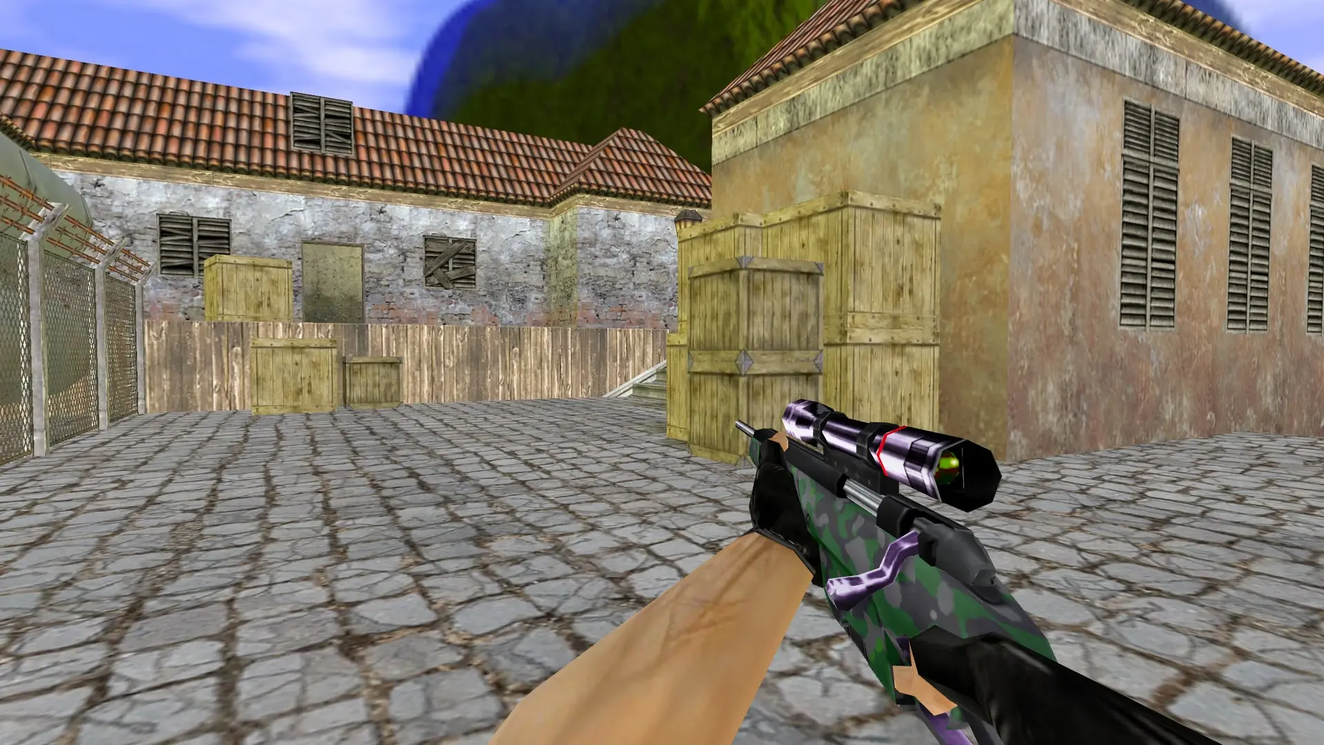 Scout Forest Camo — de_inferno (first person)