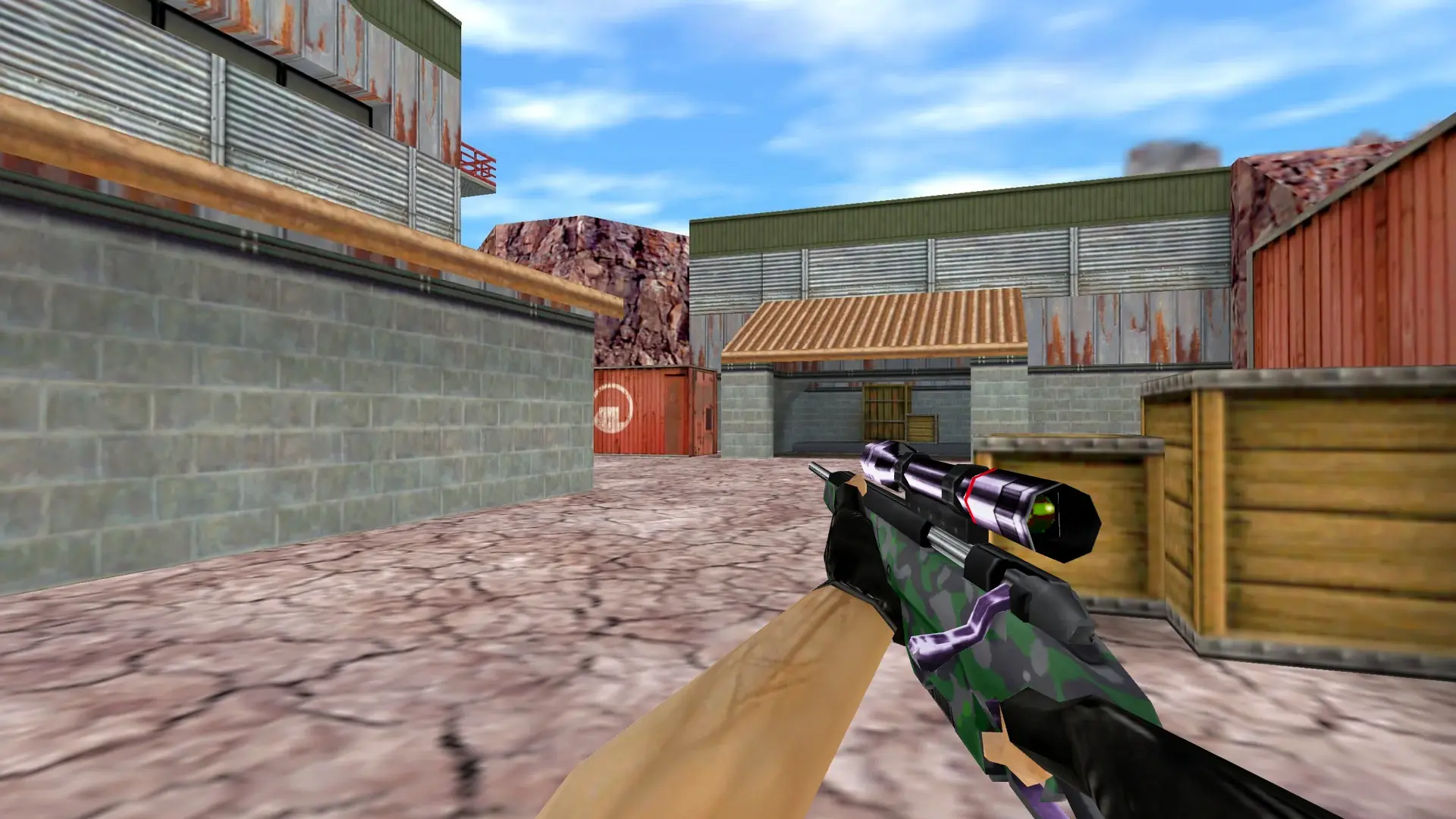Scout Forest Camo — de_nuke (first person)