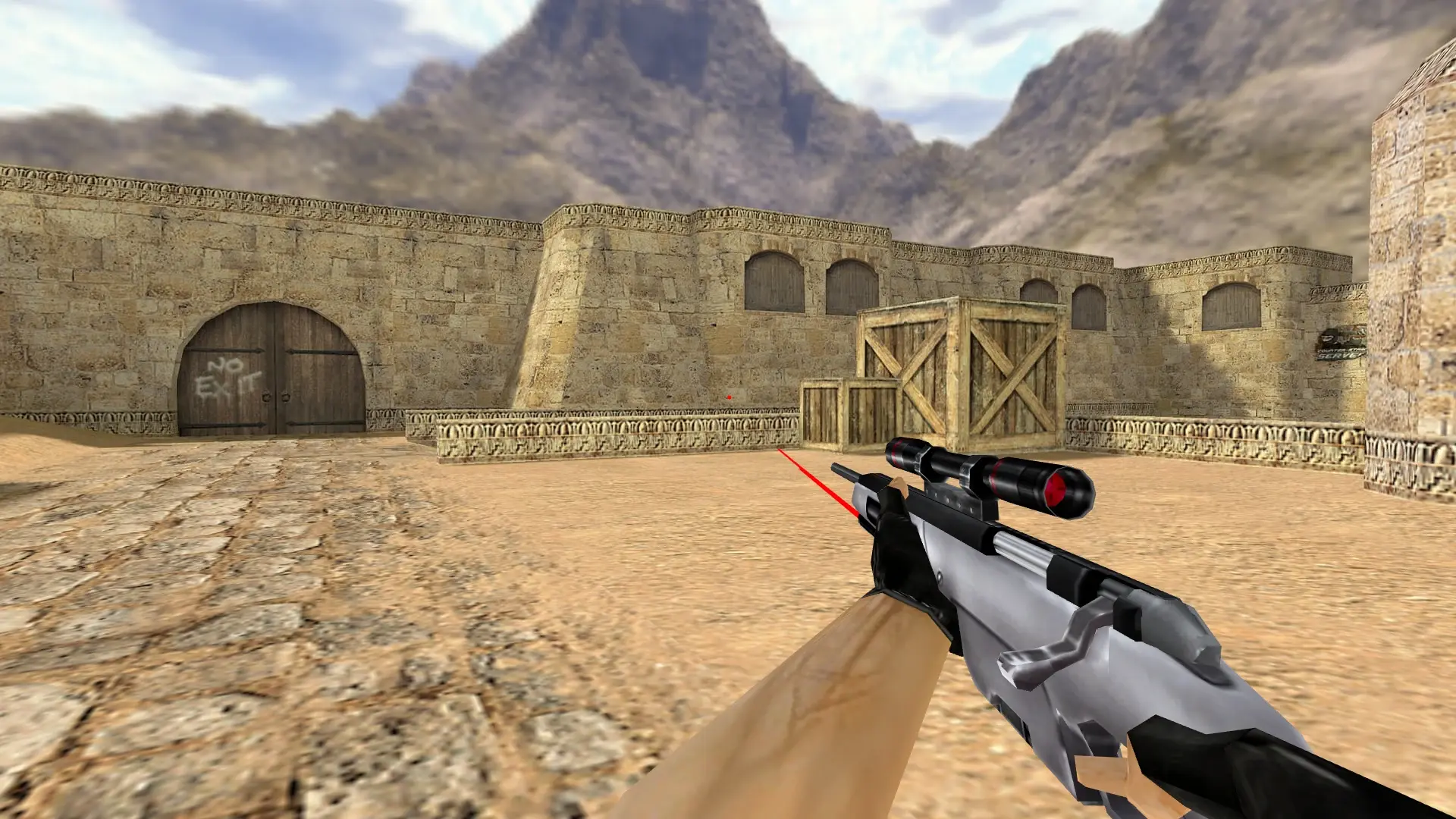 Scout with Laser Sight — de_dust2 (first person)