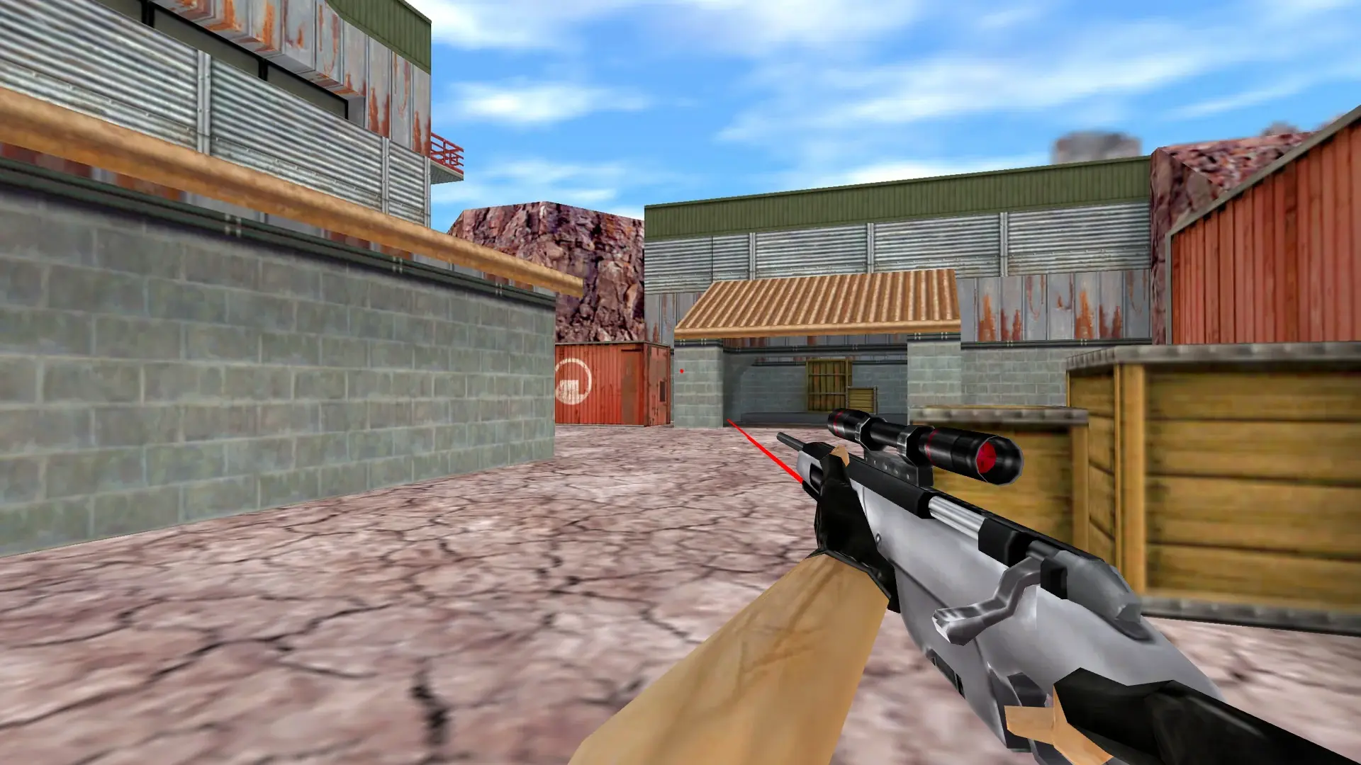 Scout with Laser Sight — de_nuke (first person)
