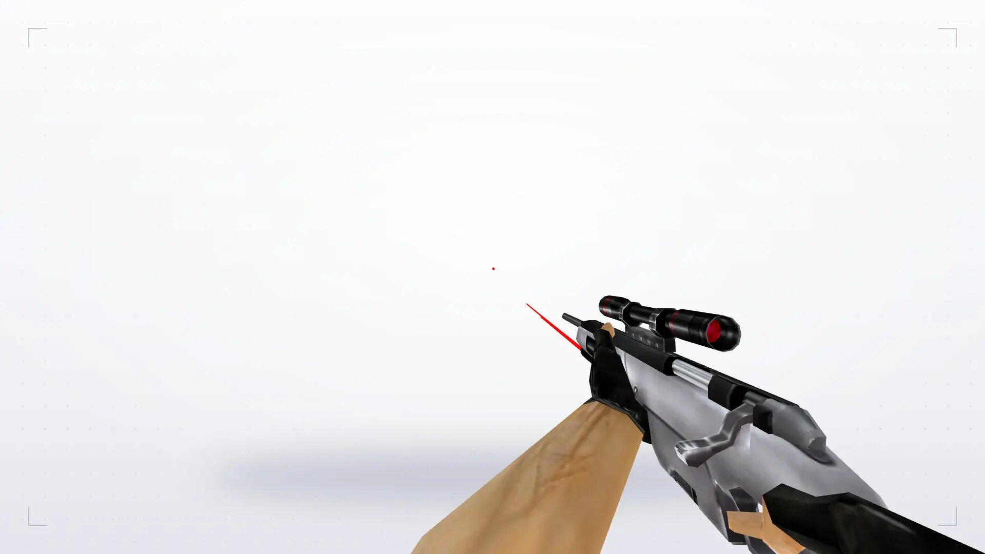 Scout with Laser Sight — first person