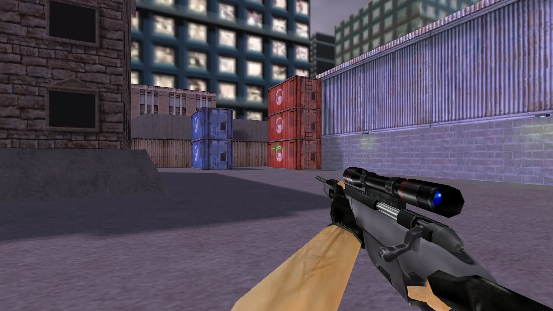 Scout with a Crosshair Sight — cs_assault (first person)