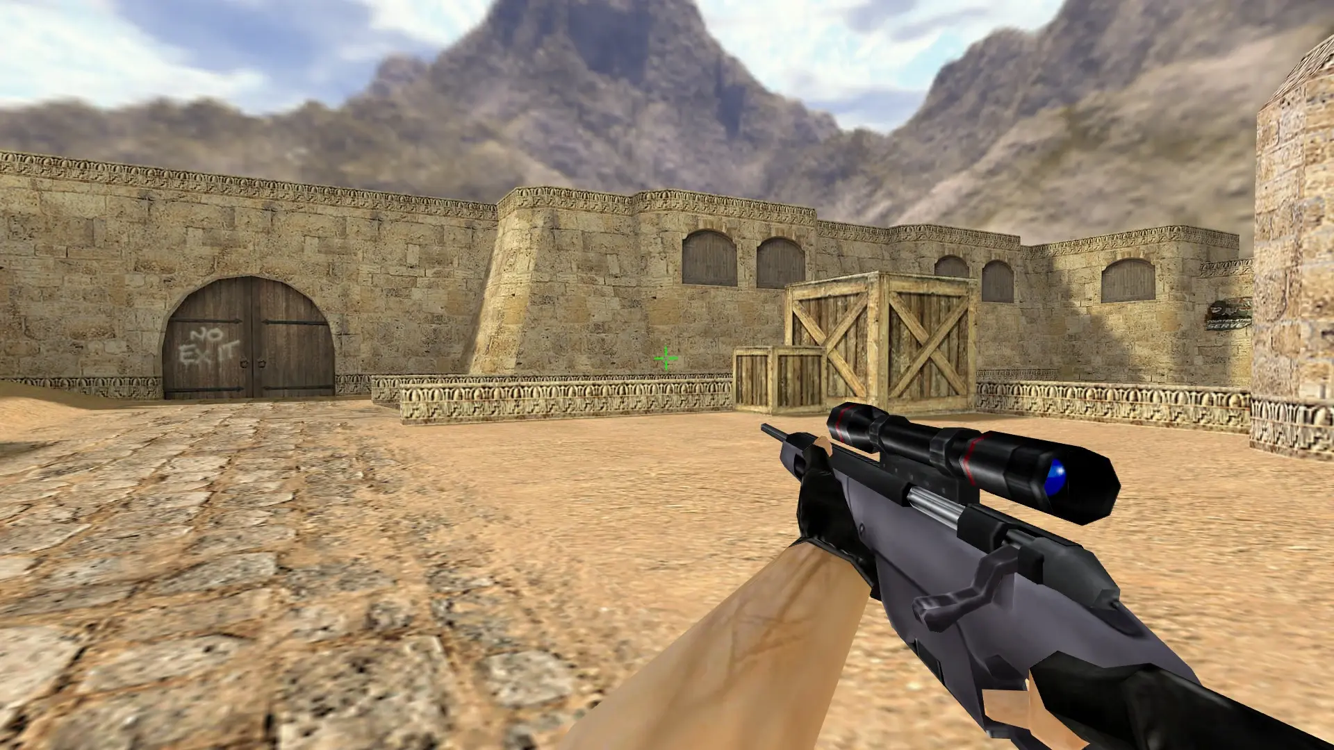Scout with a Crosshair Sight — de_dust2 (first person)
