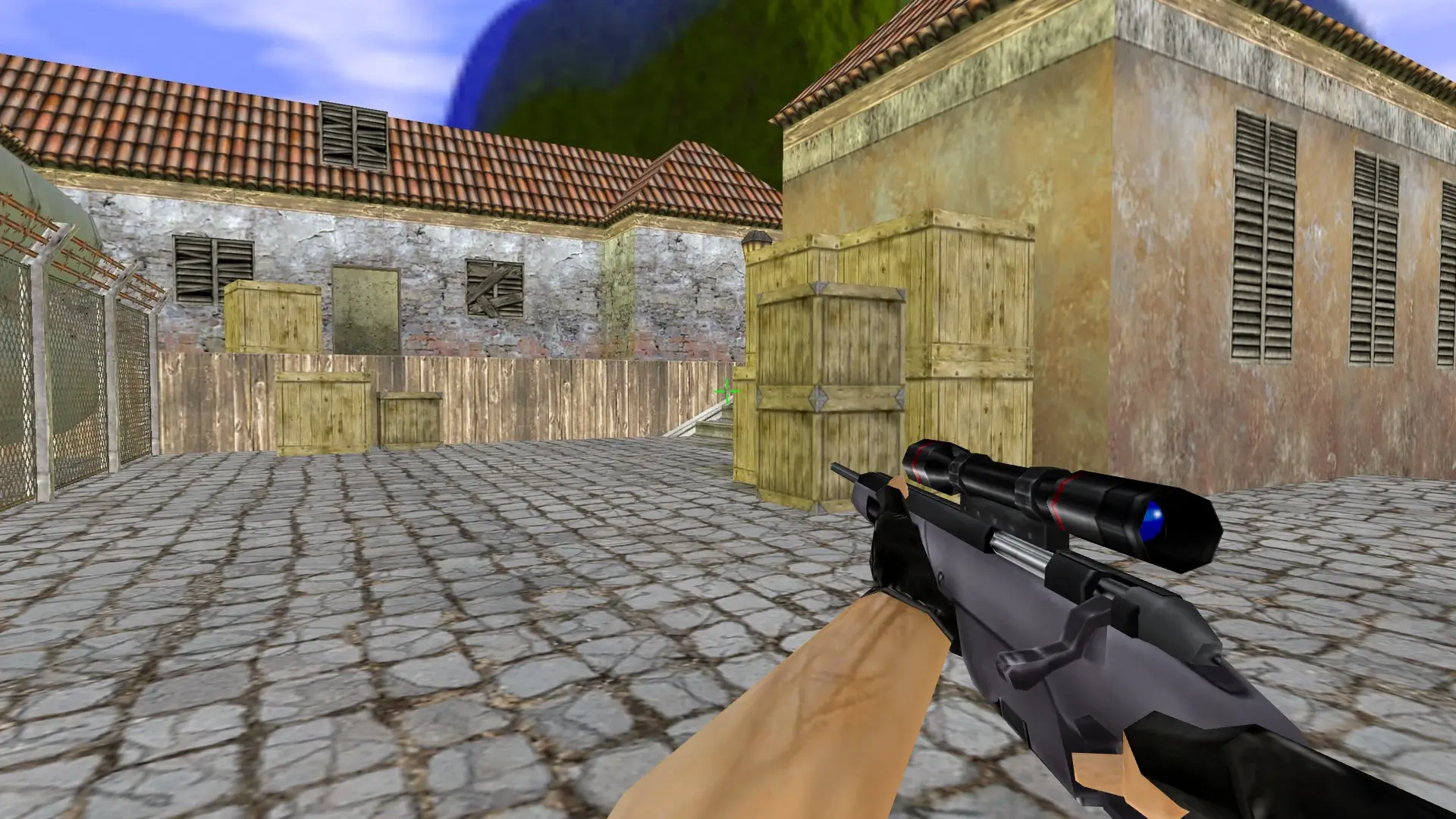 Scout with a Crosshair Sight — de_inferno (first person)