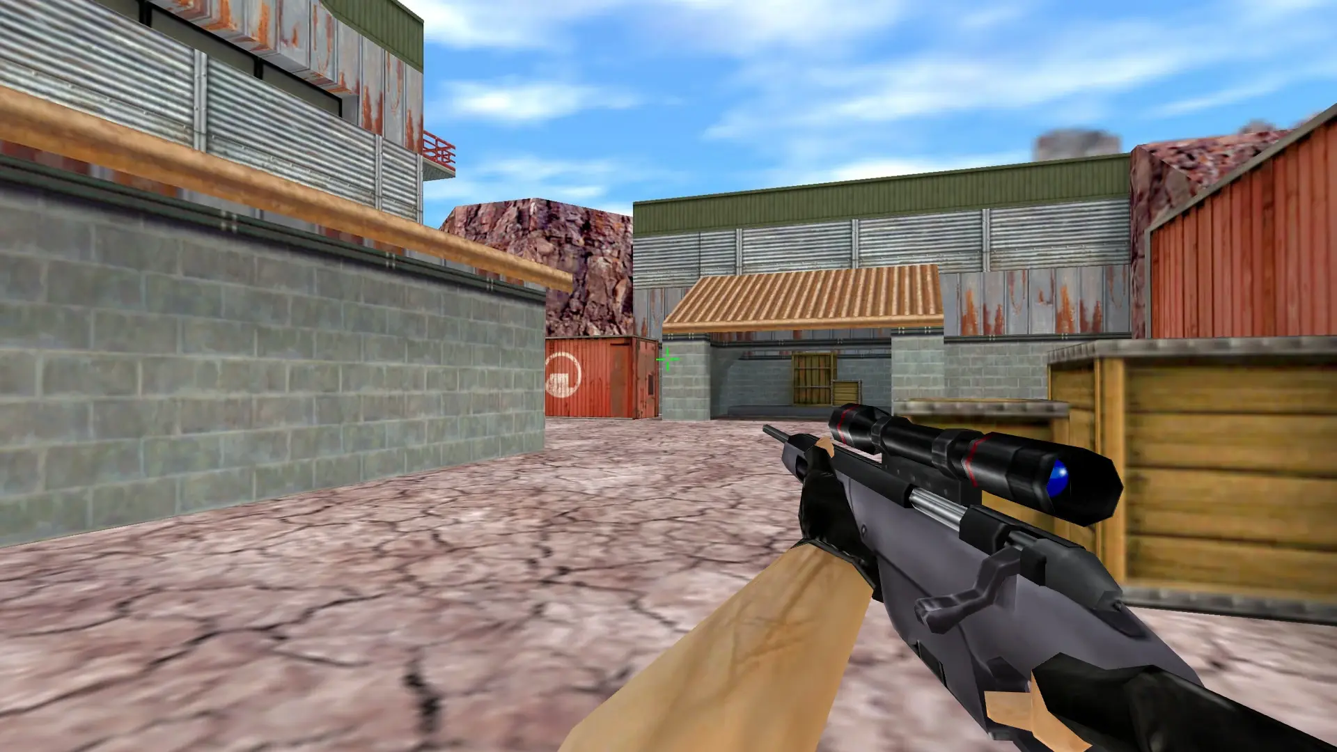 Scout with a Crosshair Sight — de_nuke (first person)