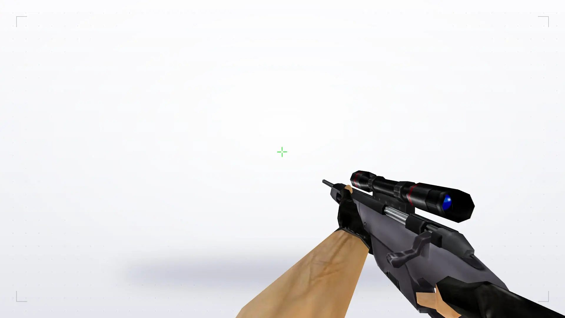 Scout with a Crosshair Sight — first person