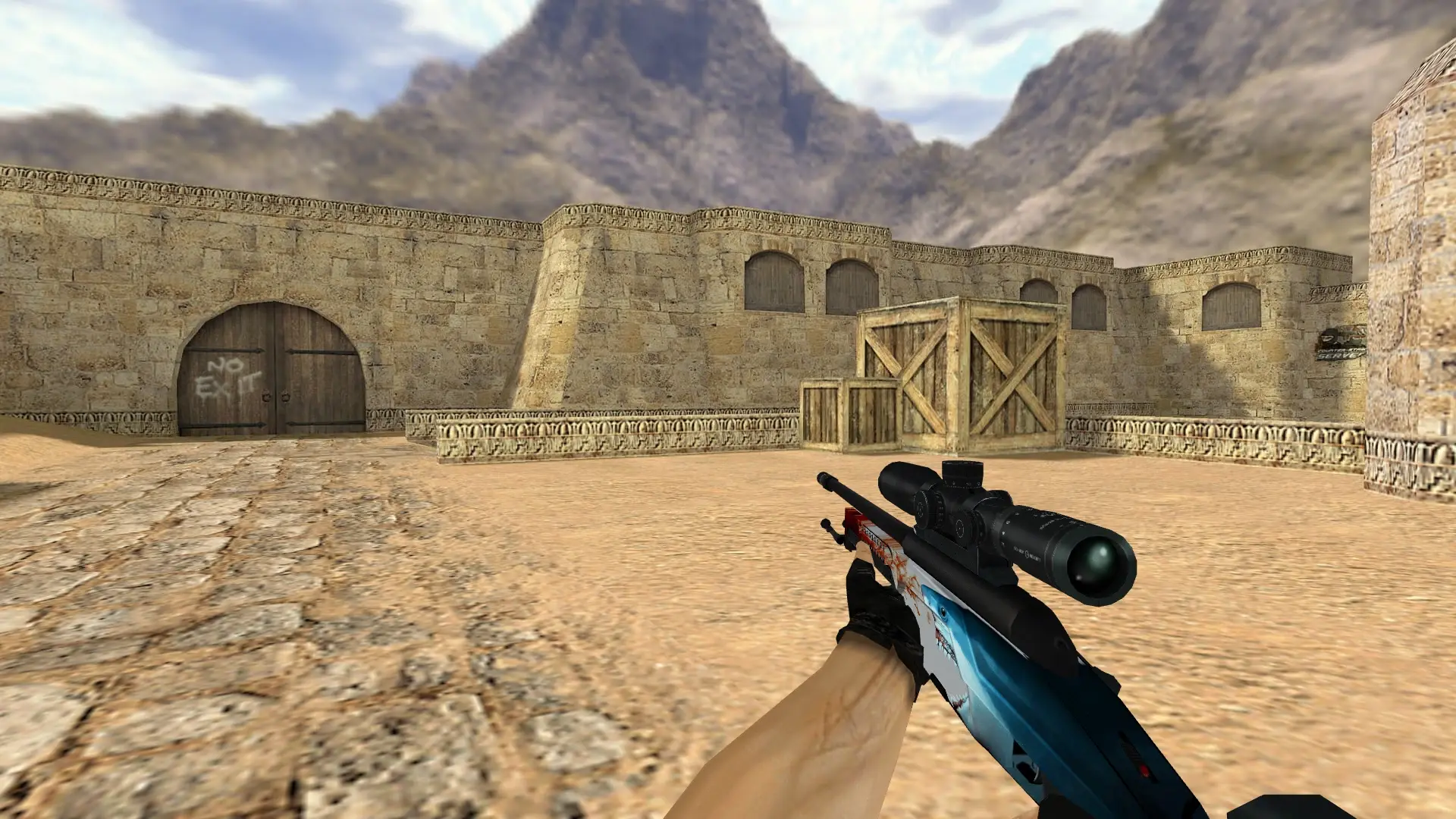 SSG 08 | Blood in the Water — de_dust2 (first person)