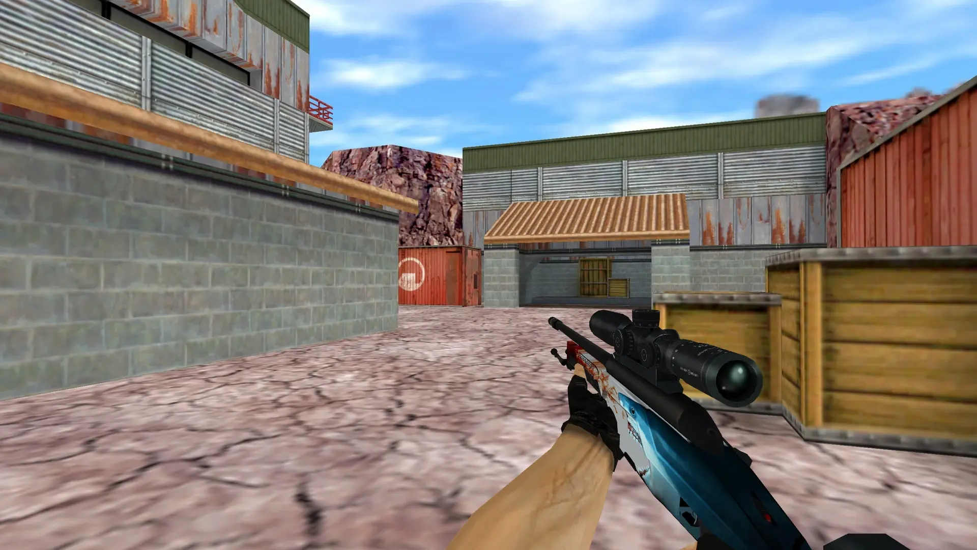 SSG 08 | Blood in the Water — de_nuke (first person)