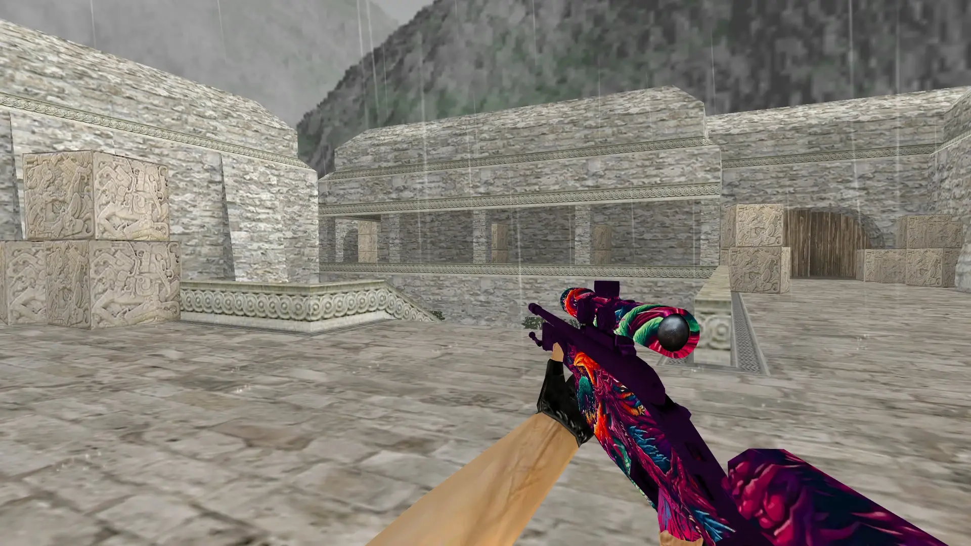 SSG 08 Hyper Beast — de_aztec (first person)