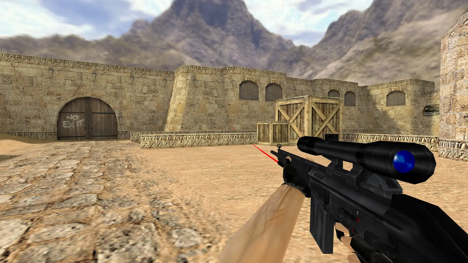 G3SG1 with a Laser Sight — de_dust2 (first person)