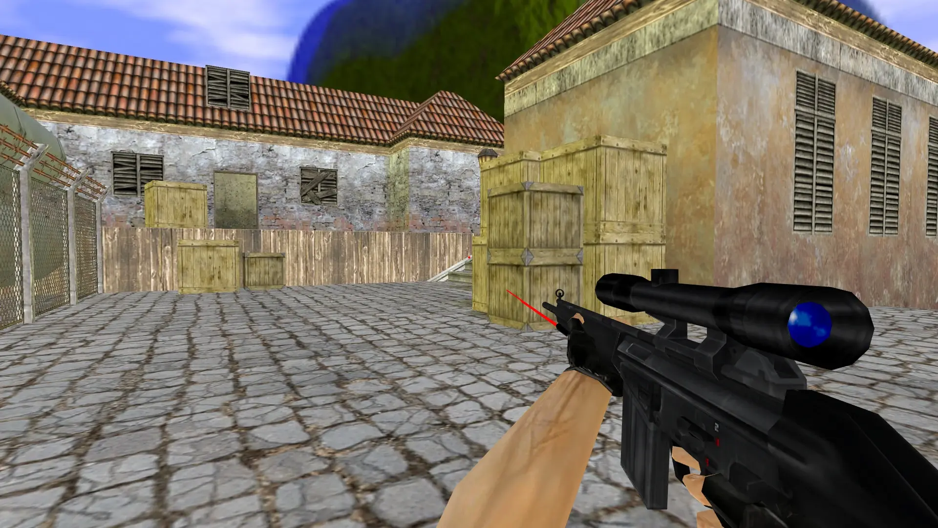 G3SG1 with a Laser Sight — de_inferno (first person)
