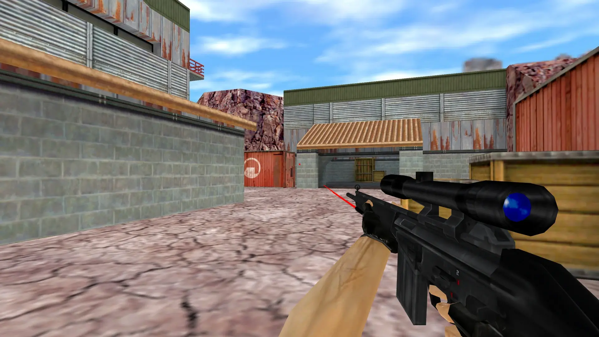 G3SG1 with a Laser Sight — de_nuke (first person)
