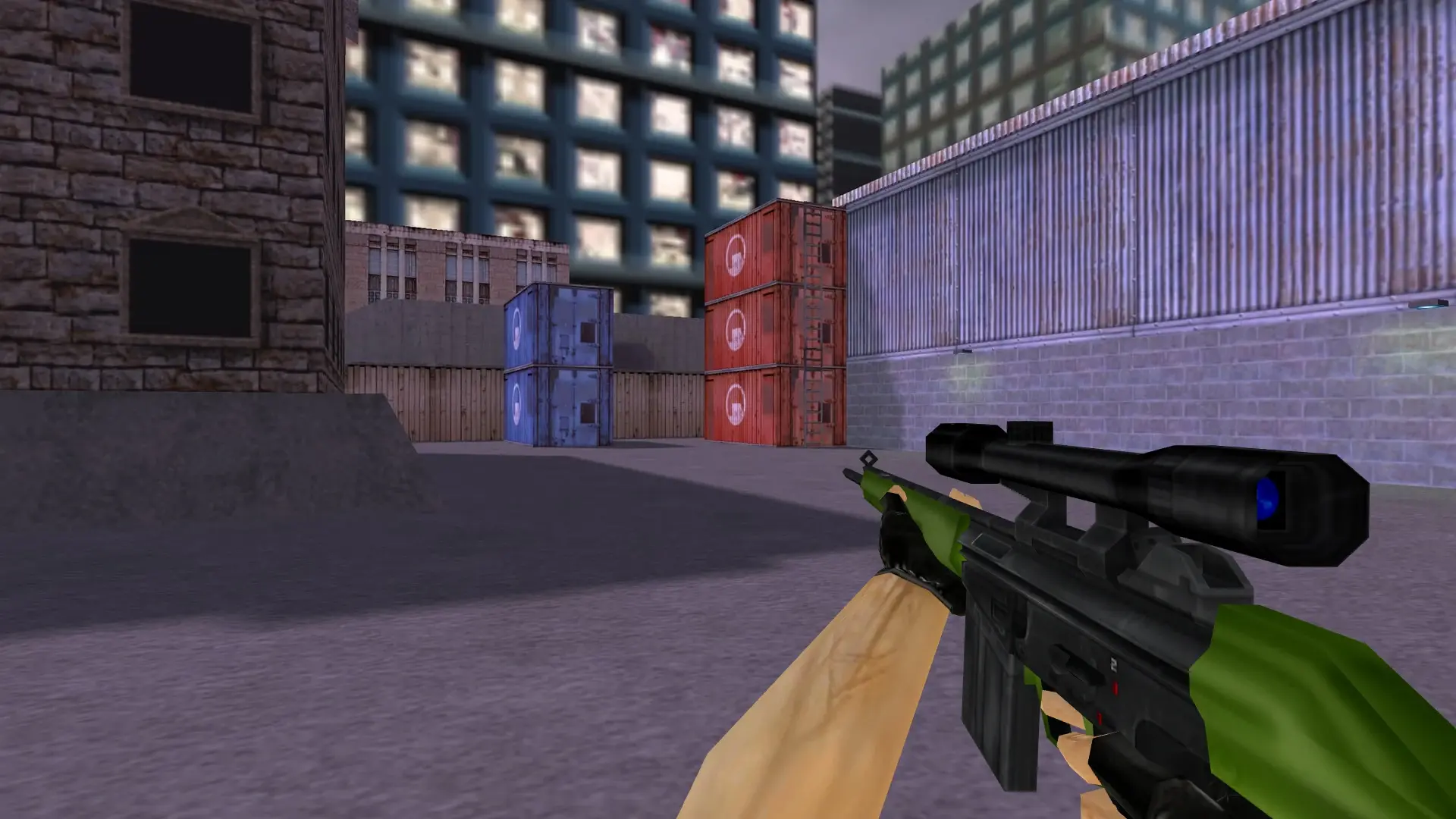 G3SG1 Olive — cs_assault (first person)