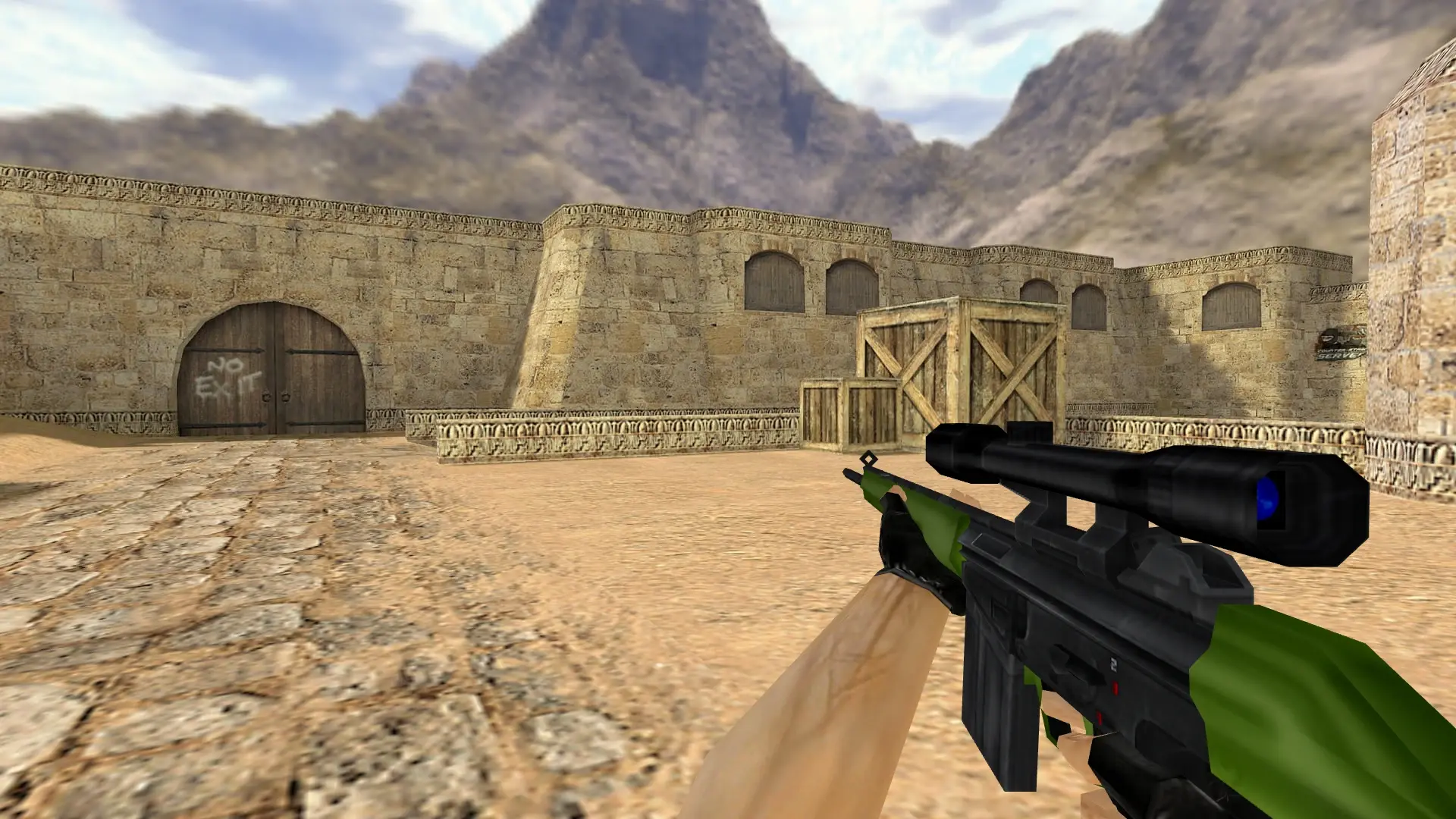 G3SG1 Olive — de_dust2 (first person)