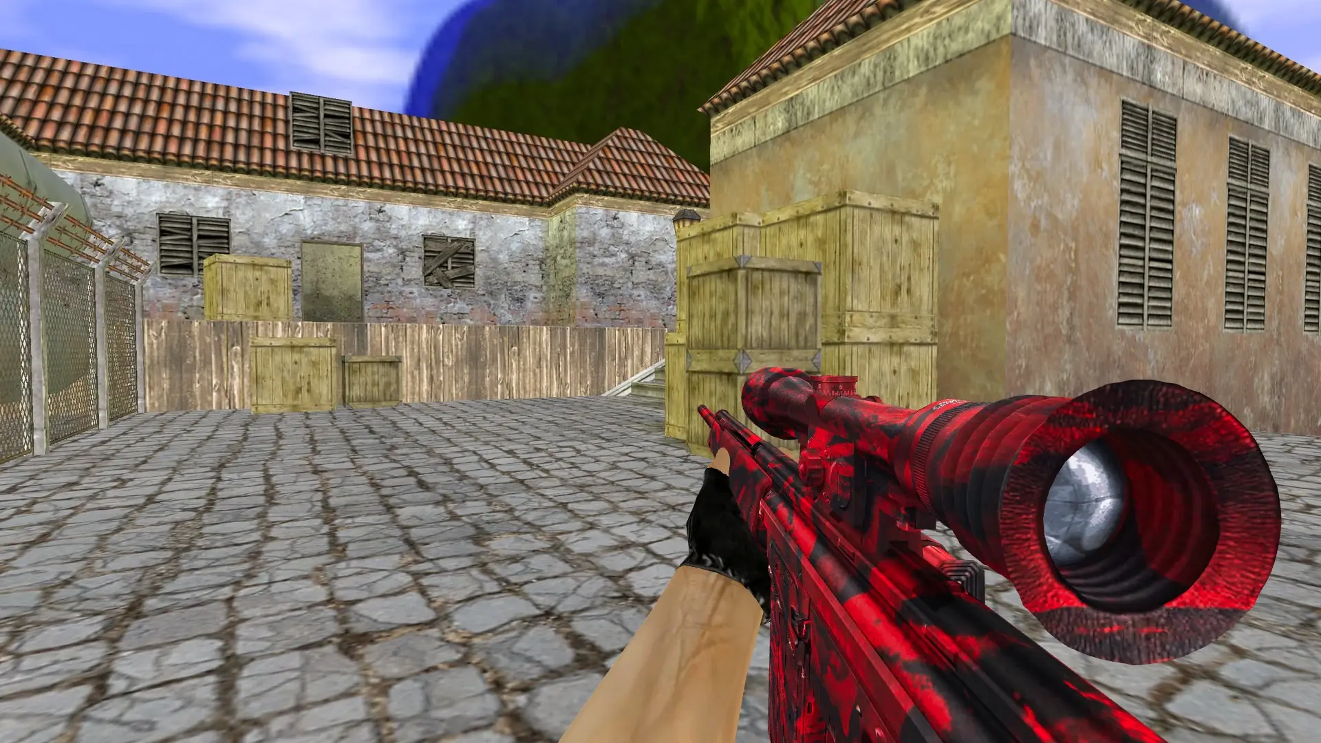 G3SG1 in Red Camo — de_inferno (first person)