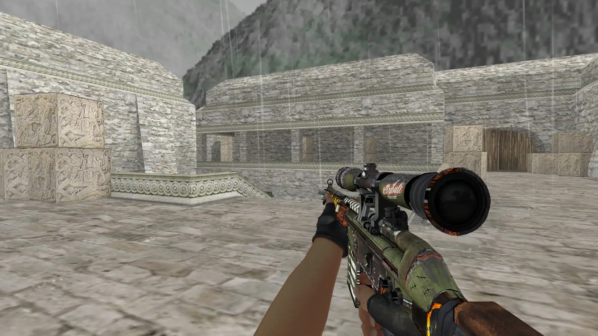 G3SG1 Savage — de_aztec (first person)