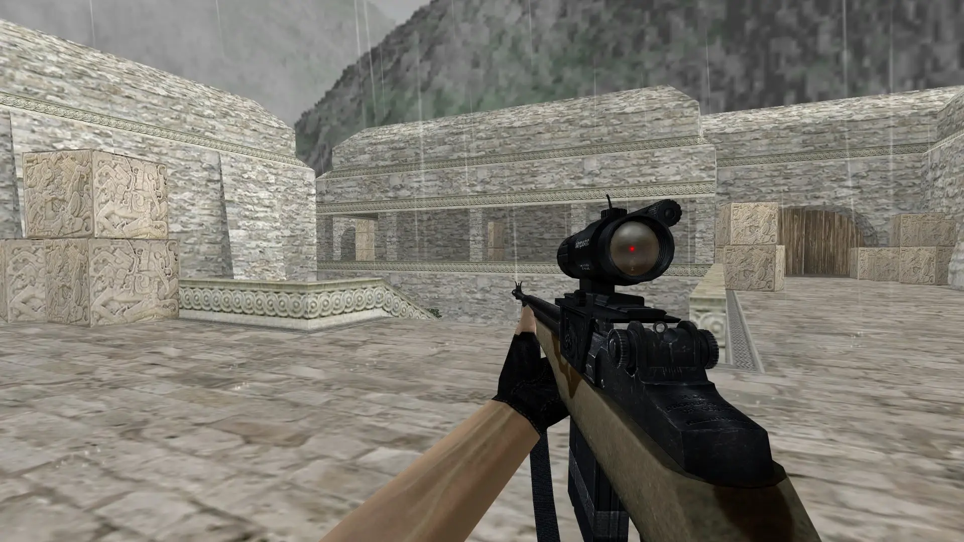 M14 — de_aztec (first person)