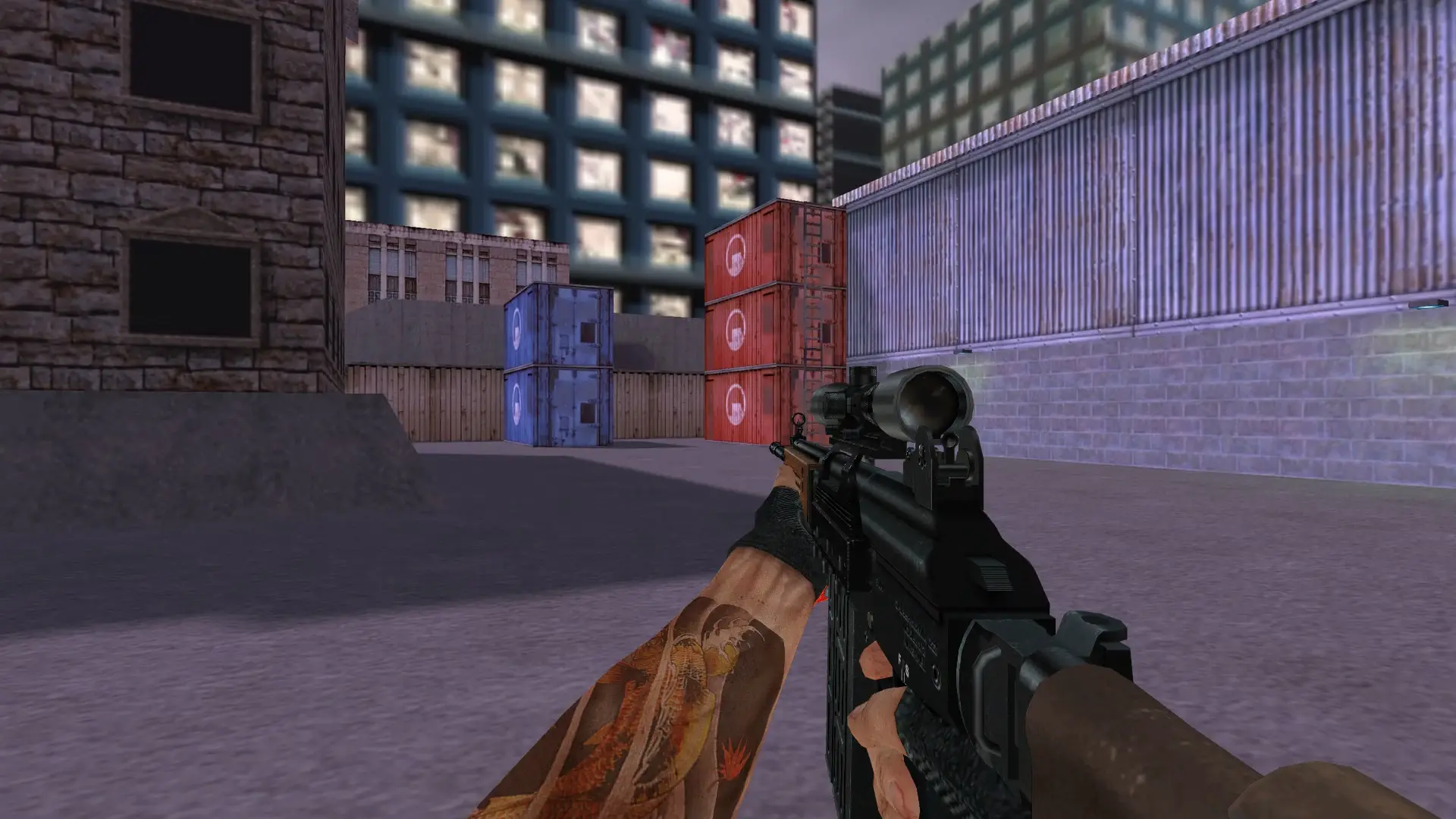 Scoped Galil — cs_assault (first person)
