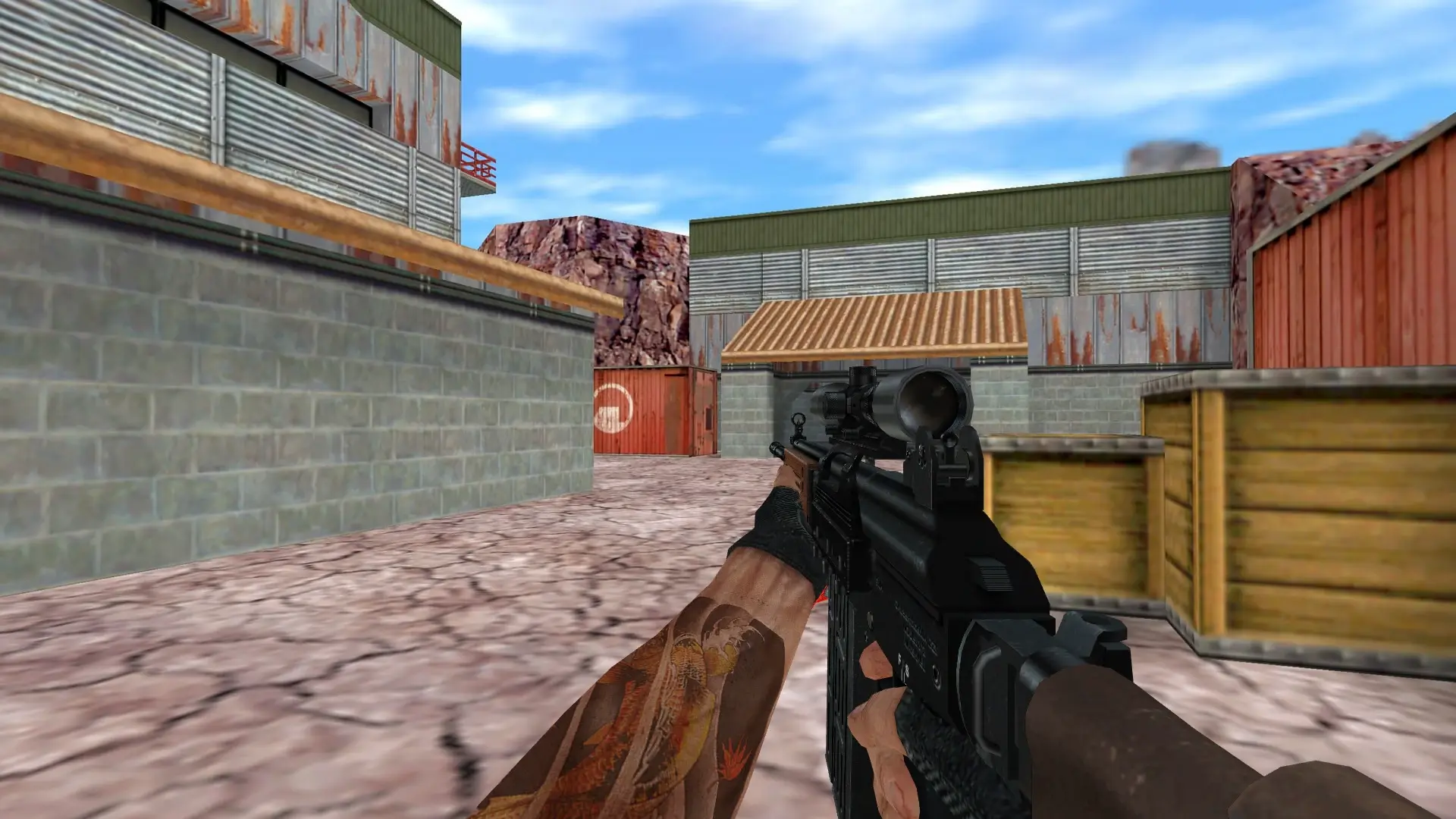 Scoped Galil — de_nuke (first person)