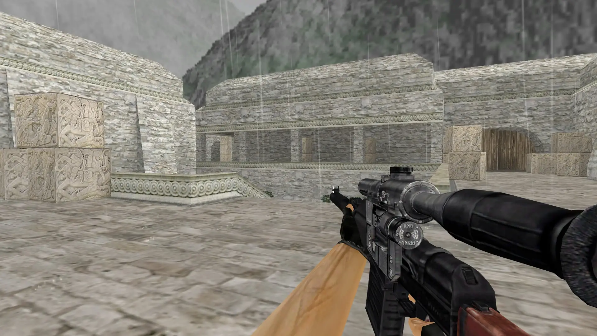 VSS Stalker — de_aztec (first person)