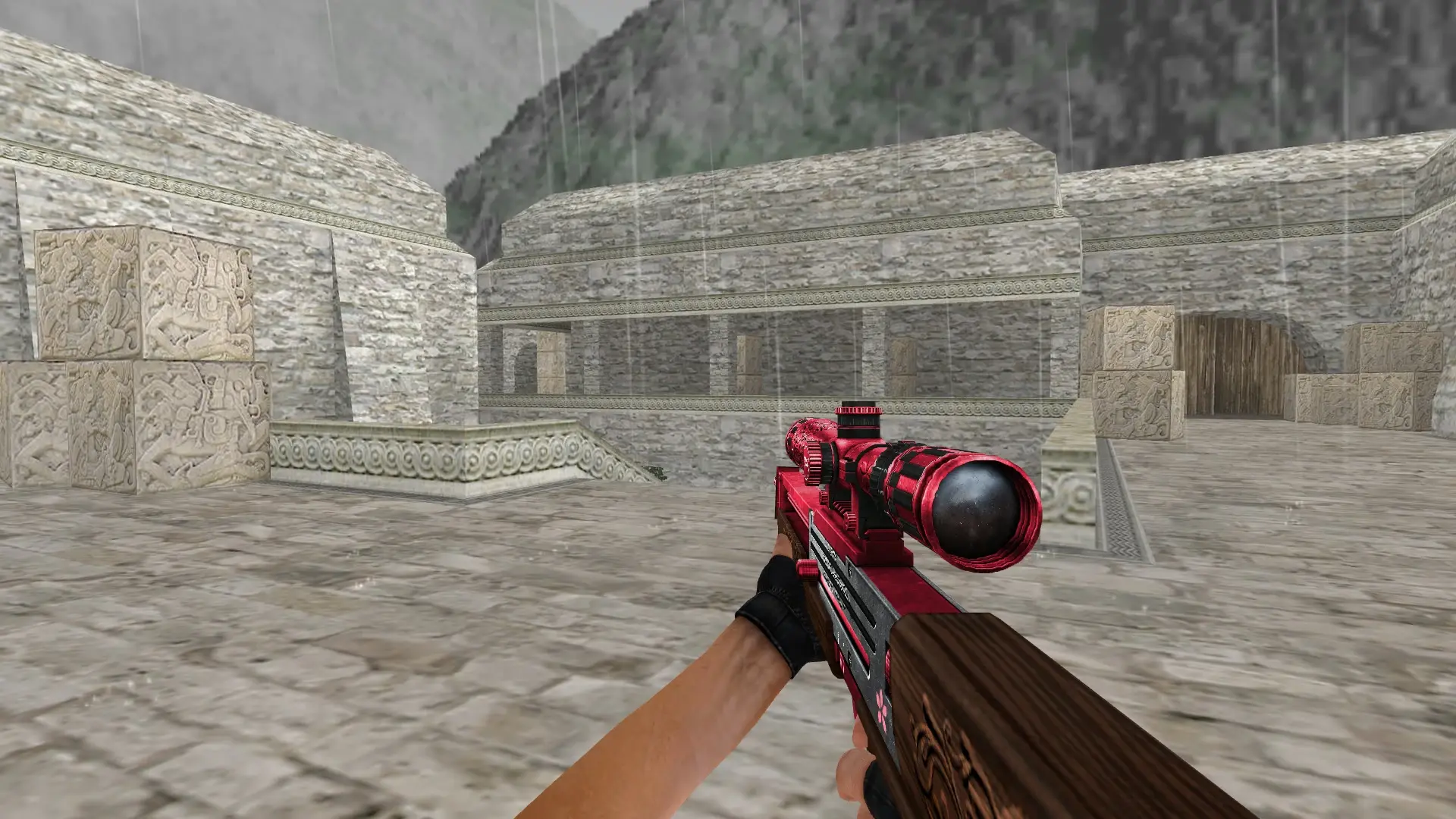 WA2000 Sakura — de_aztec (first person)